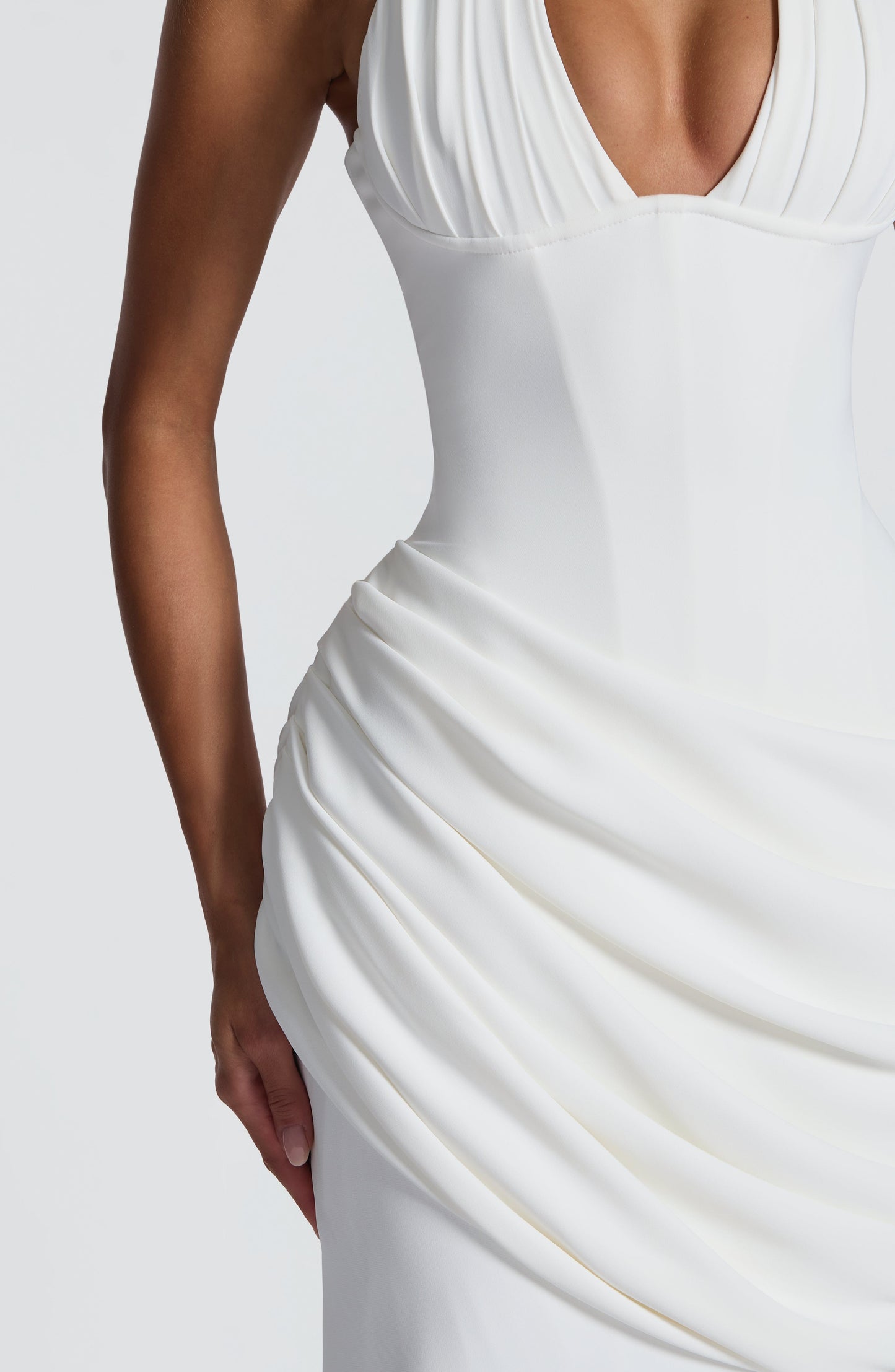 Nehemia Gown - Ivory Dress Fardora Premium Exclusive Design