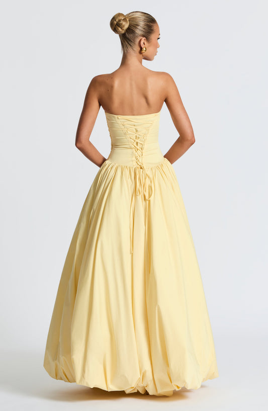 Jillian Maxi Dress - Lemon Dress Babyboo Fashion Premium Exclusive Design