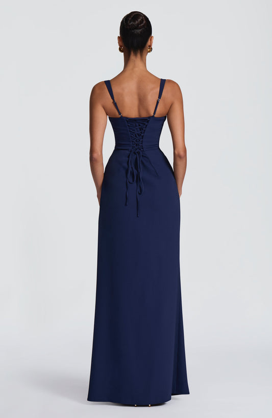 Laleh Maxi Dress - Navy Dress Fardora Premium Exclusive Design