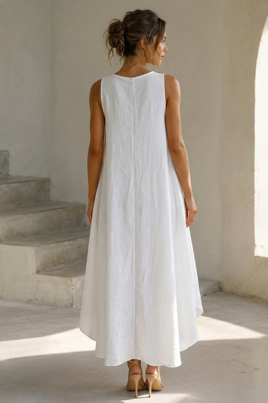 SUNLIT FLOW HIGH-LOW DRESS