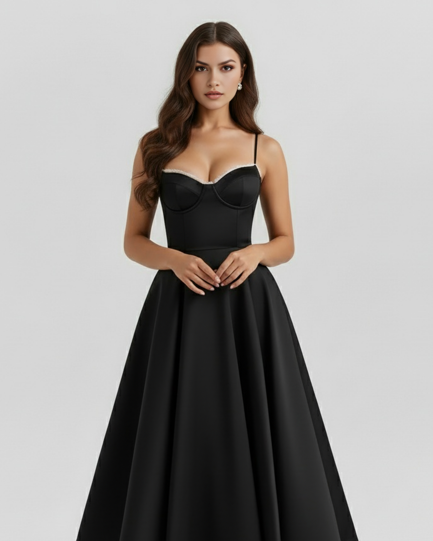 SCULPTING SWEETHEART MIDI DRESS