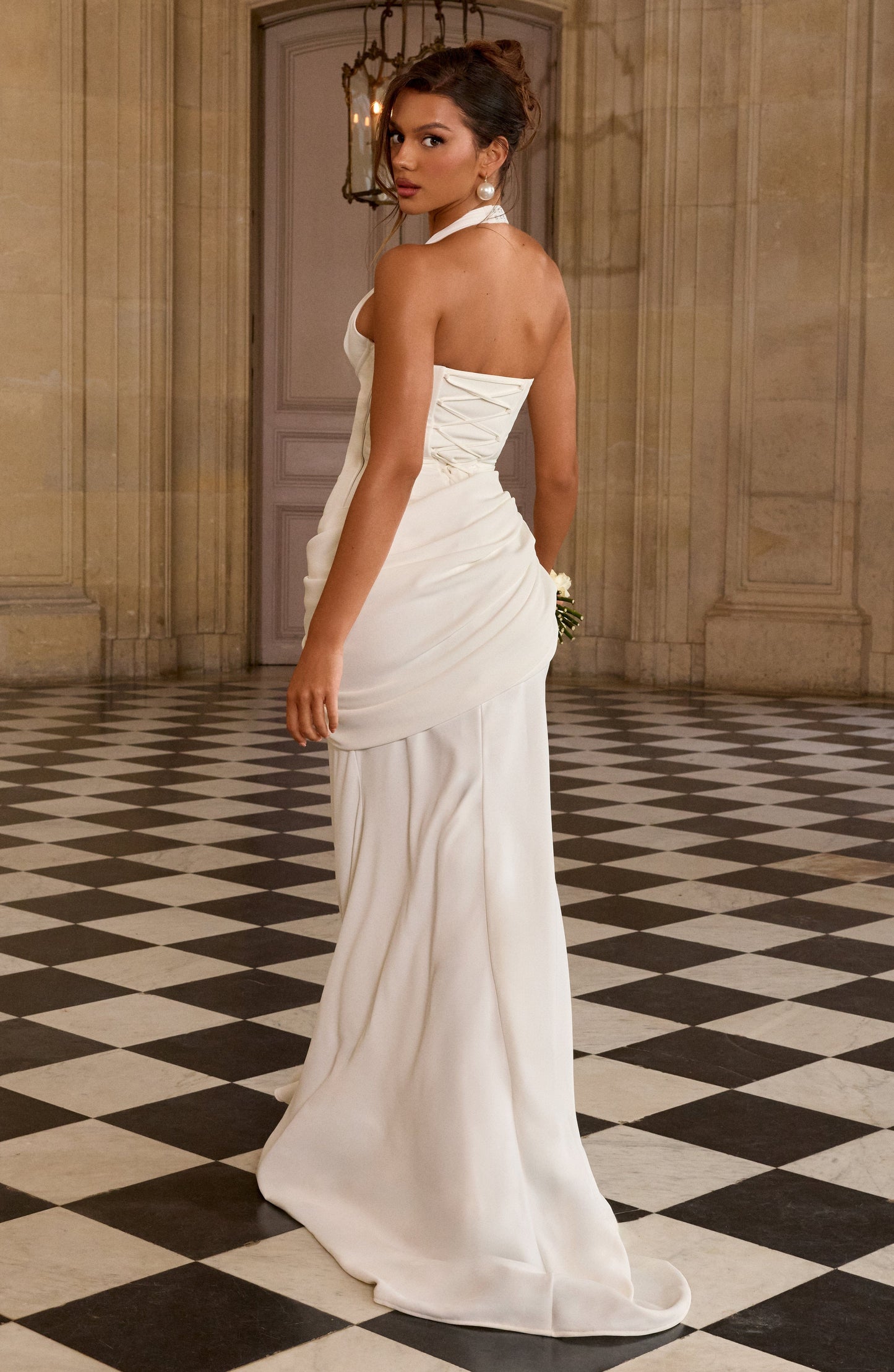 Nehemia Gown - Ivory Dress Fardora Premium Exclusive Design