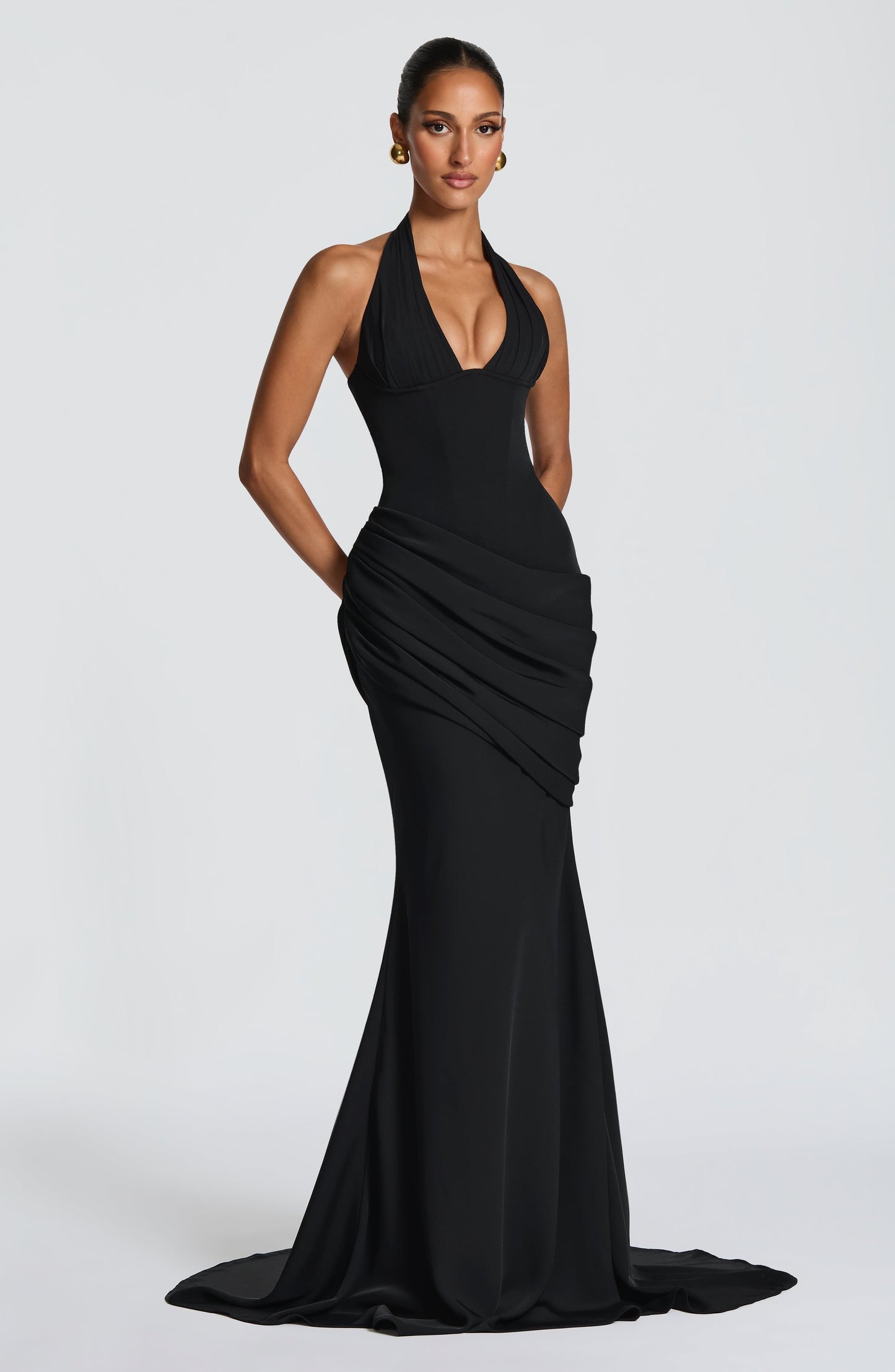 Nehemia Gown - Black Dress Fardora Premium Exclusive Design