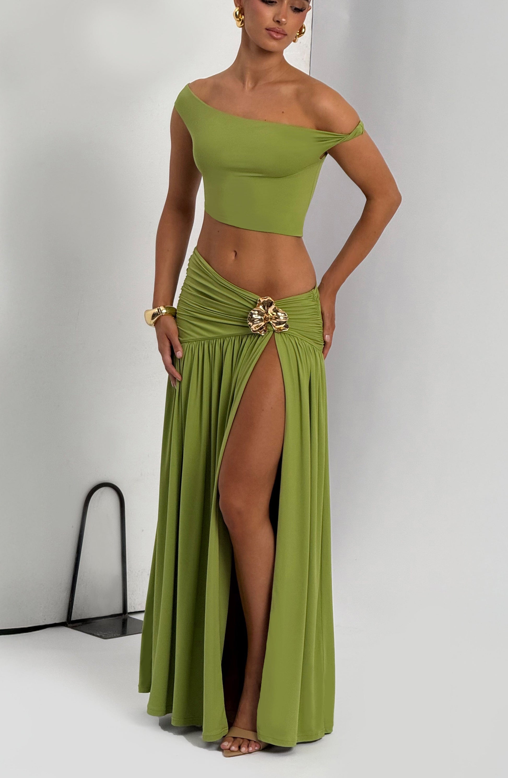 Eva Top - Olive Top Fardora Premium Exclusive Design