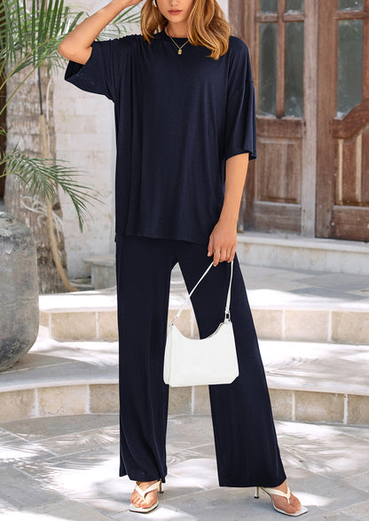 Women's Fall 2 Piece Lounge Sets Zip Up Sweatshirt Jogger Pants Sweat Track Suits Travel Outfit Winter Clothing