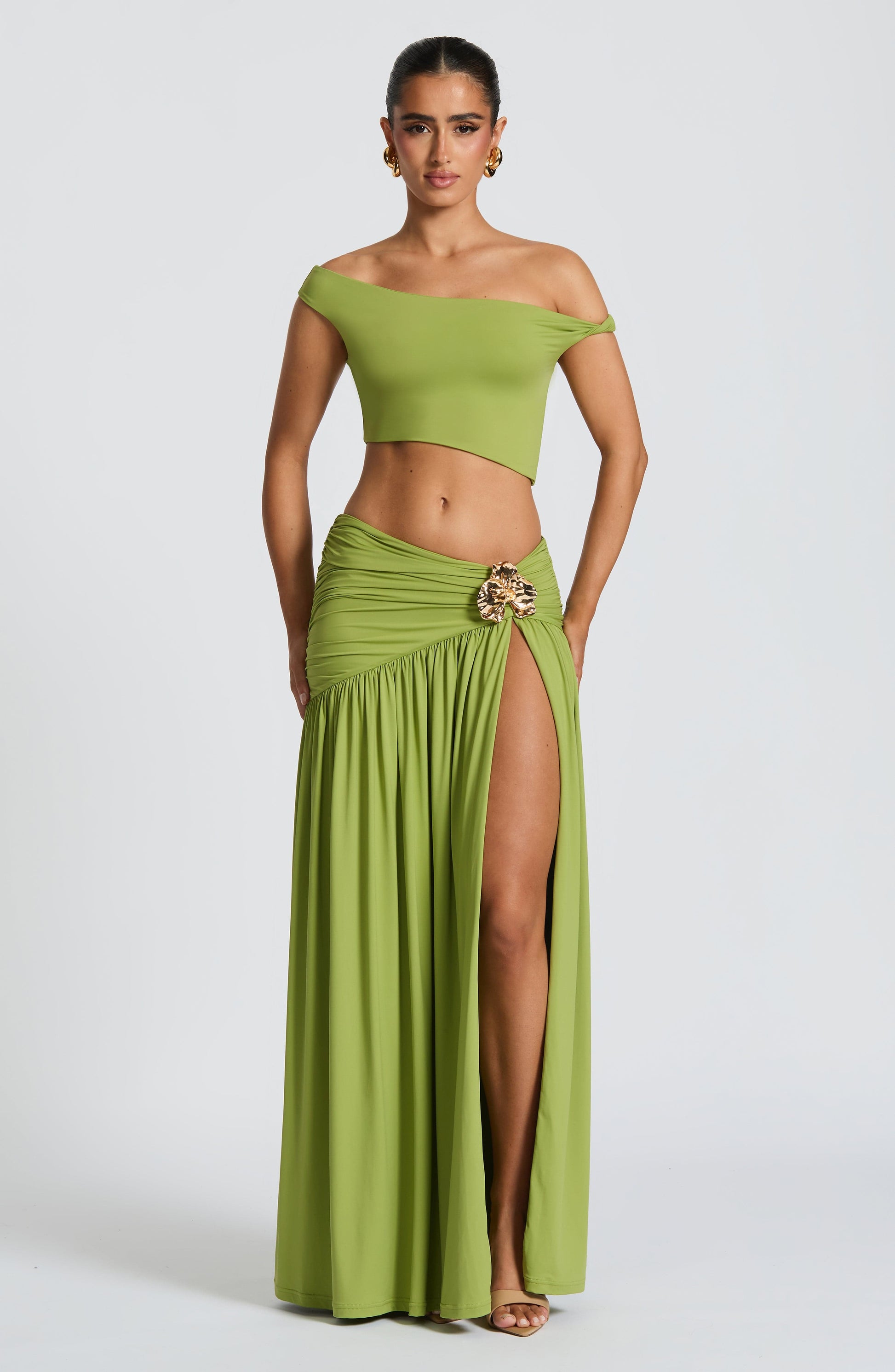 Eva Top - Olive Top Fardora Premium Exclusive Design