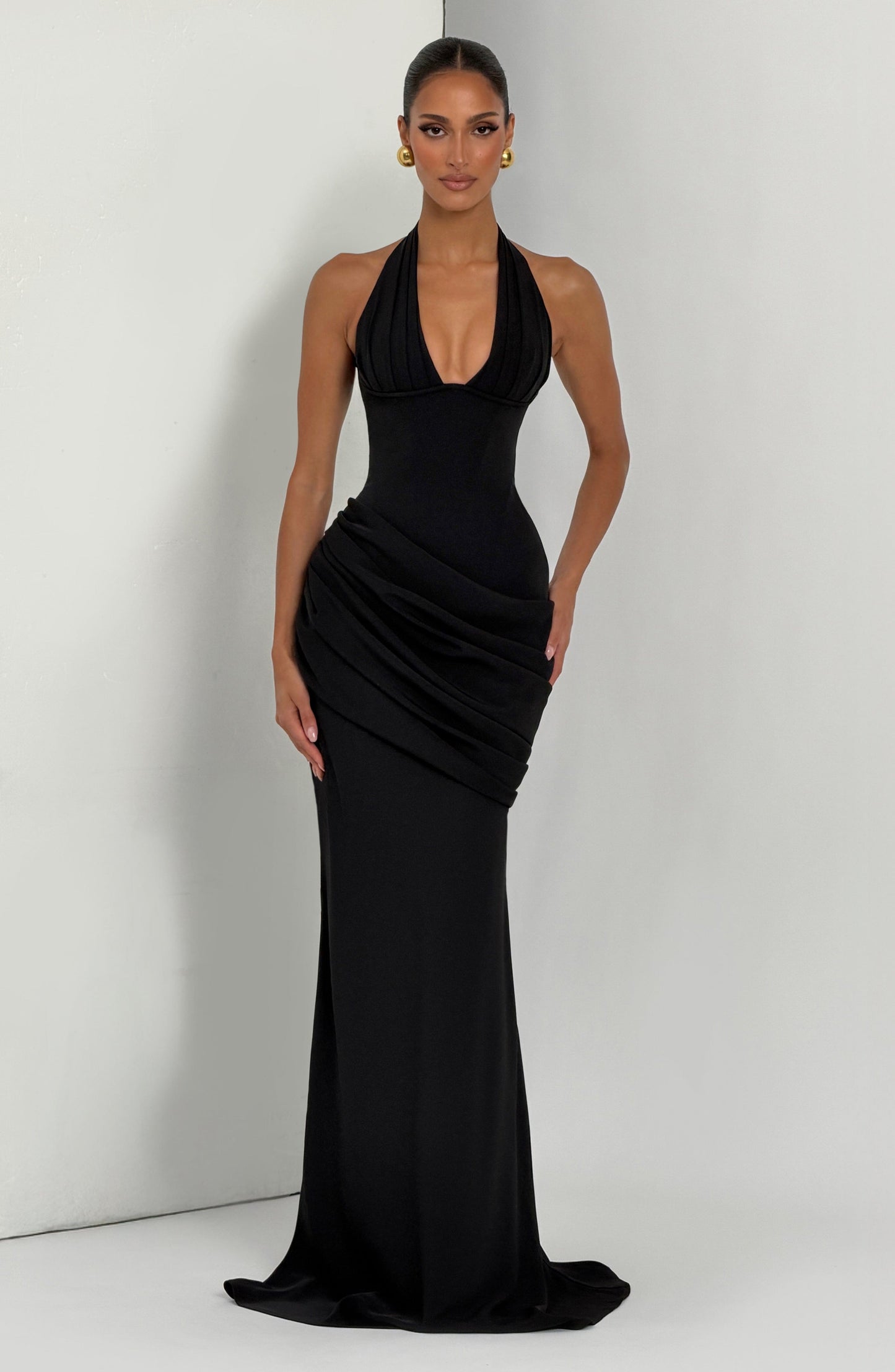 Nehemia Gown - Black Dress Fardora Premium Exclusive Design
