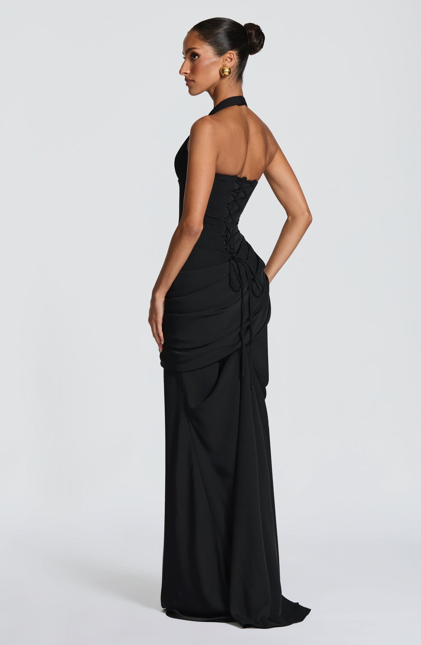 Nehemia Gown - Black Dress Fardora Premium Exclusive Design