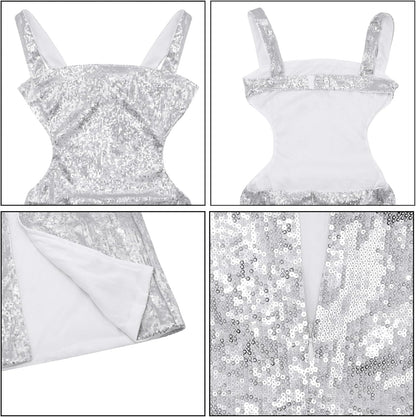 Women's Sequin Bodycon Maxi Dress Cut Out Waist Open Back Sparkly Long Dress Sexy Backless Cocktail Party Dresses