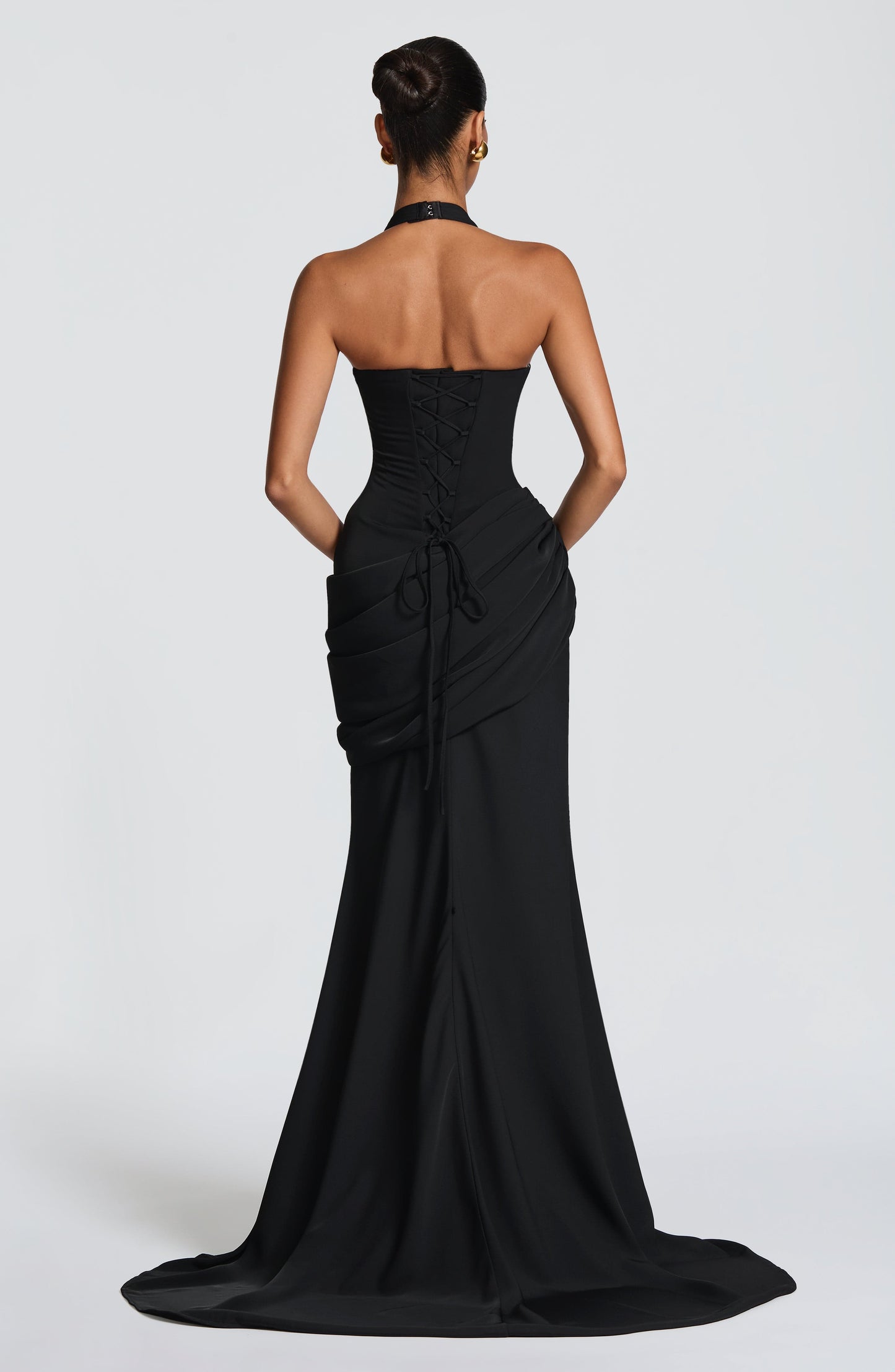 Nehemia Gown - Black Dress Fardora Premium Exclusive Design