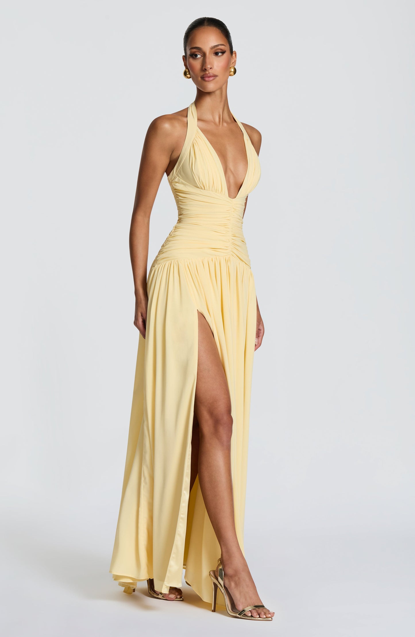 Amaris Maxi Dress - Lemon Dress Fardora Premium Exclusive Design