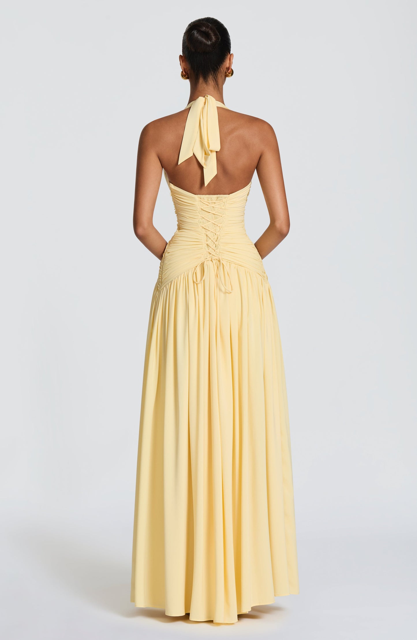 Amaris Maxi Dress - Lemon Dress Fardora Premium Exclusive Design