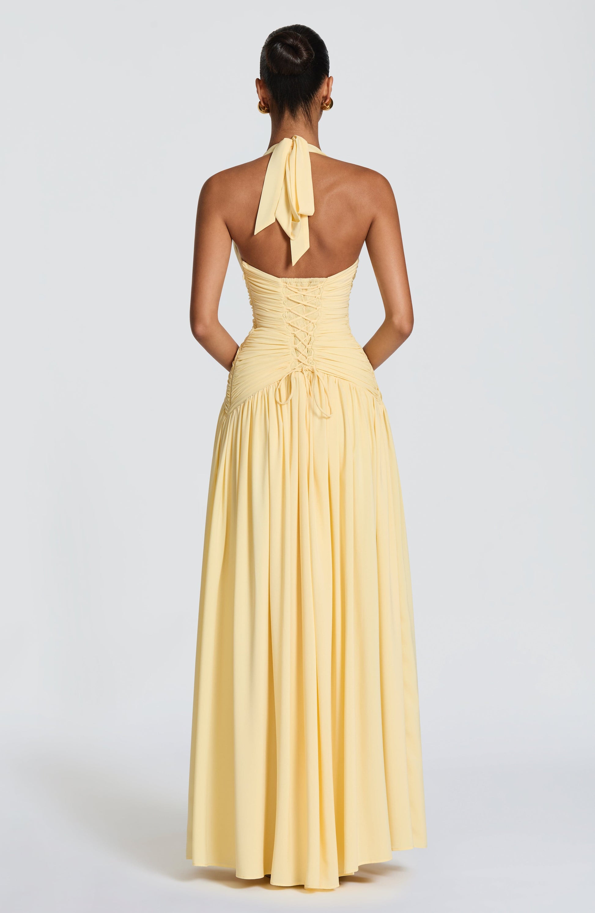 Amaris Maxi Dress - Lemon Dress Fardora Premium Exclusive Design