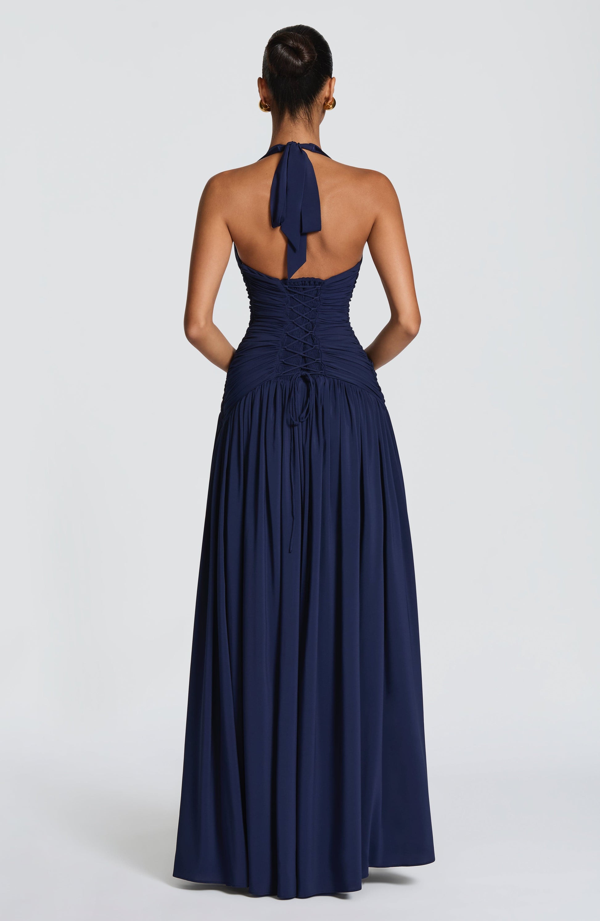 Amaris Maxi Dress - Navy Dress Fardora Premium Exclusive Design