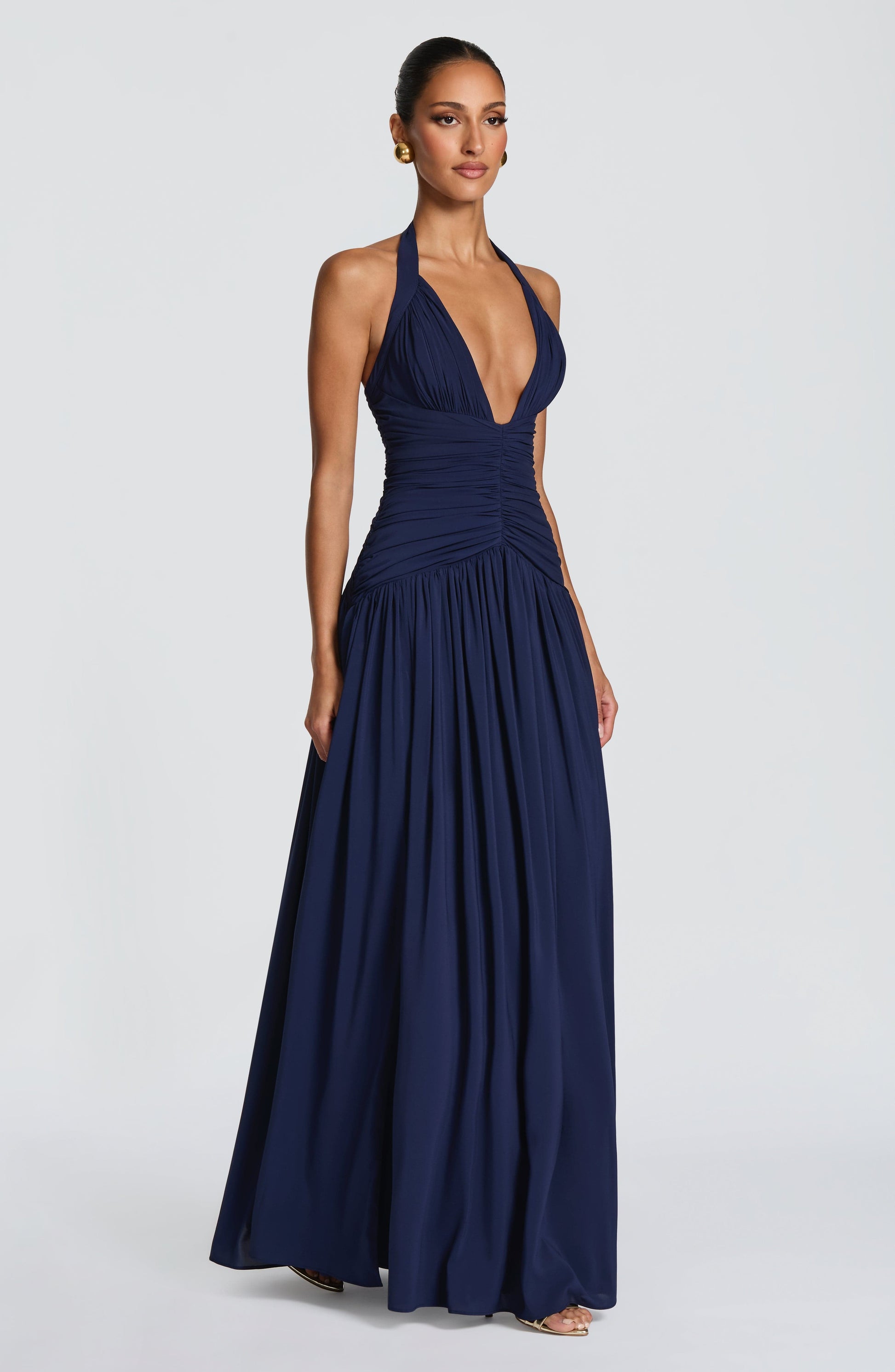 Amaris Maxi Dress - Navy Dress Fardora Premium Exclusive Design