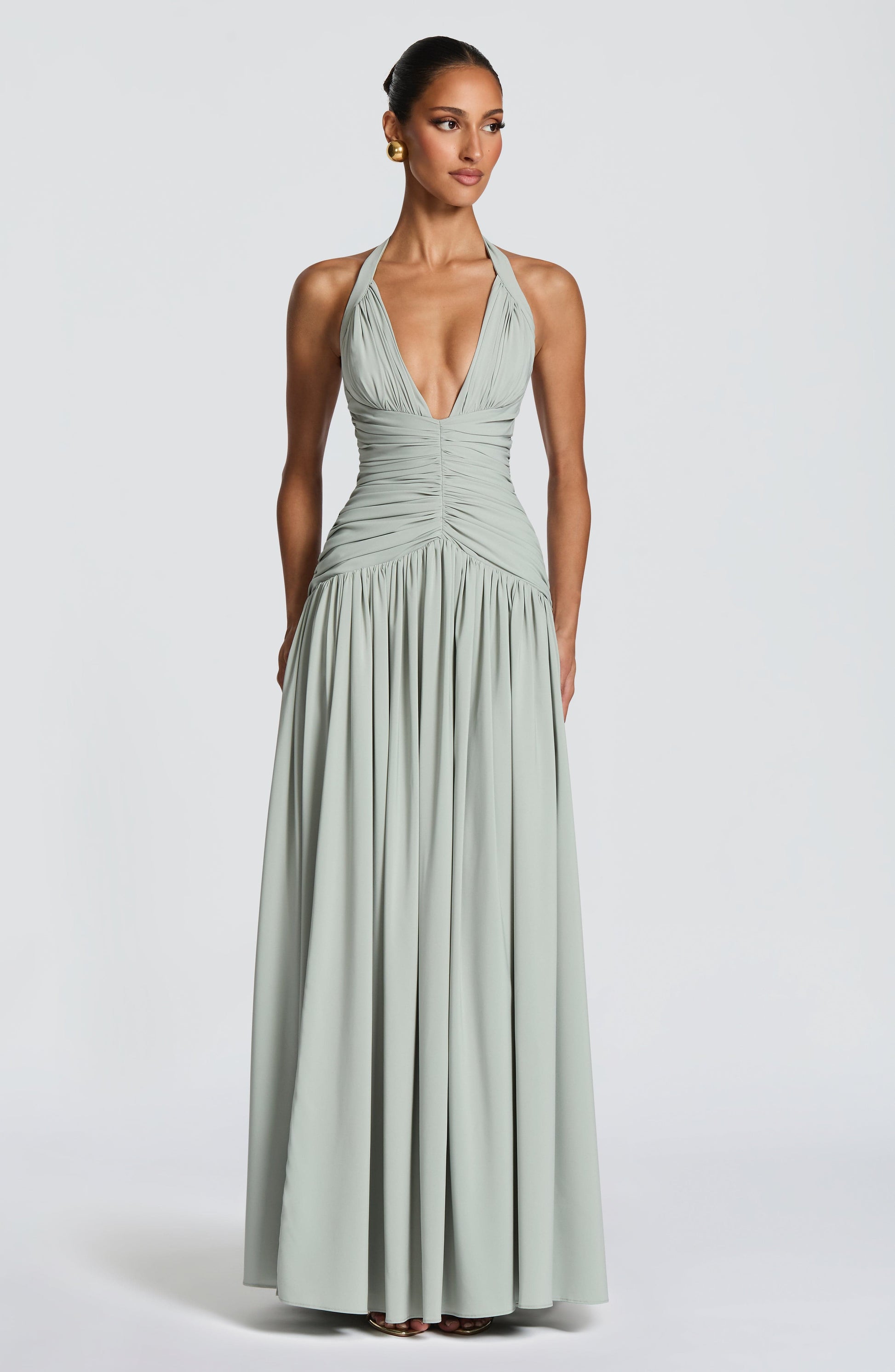 Amaris Maxi Dress - Sage Dress Fardora Premium Exclusive Design