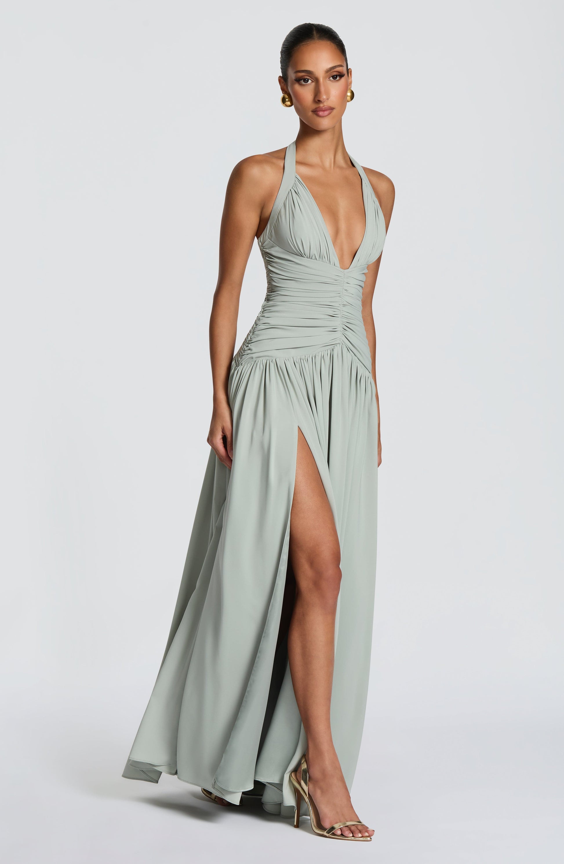 Amaris Maxi Dress - Sage Dress Fardora Premium Exclusive Design