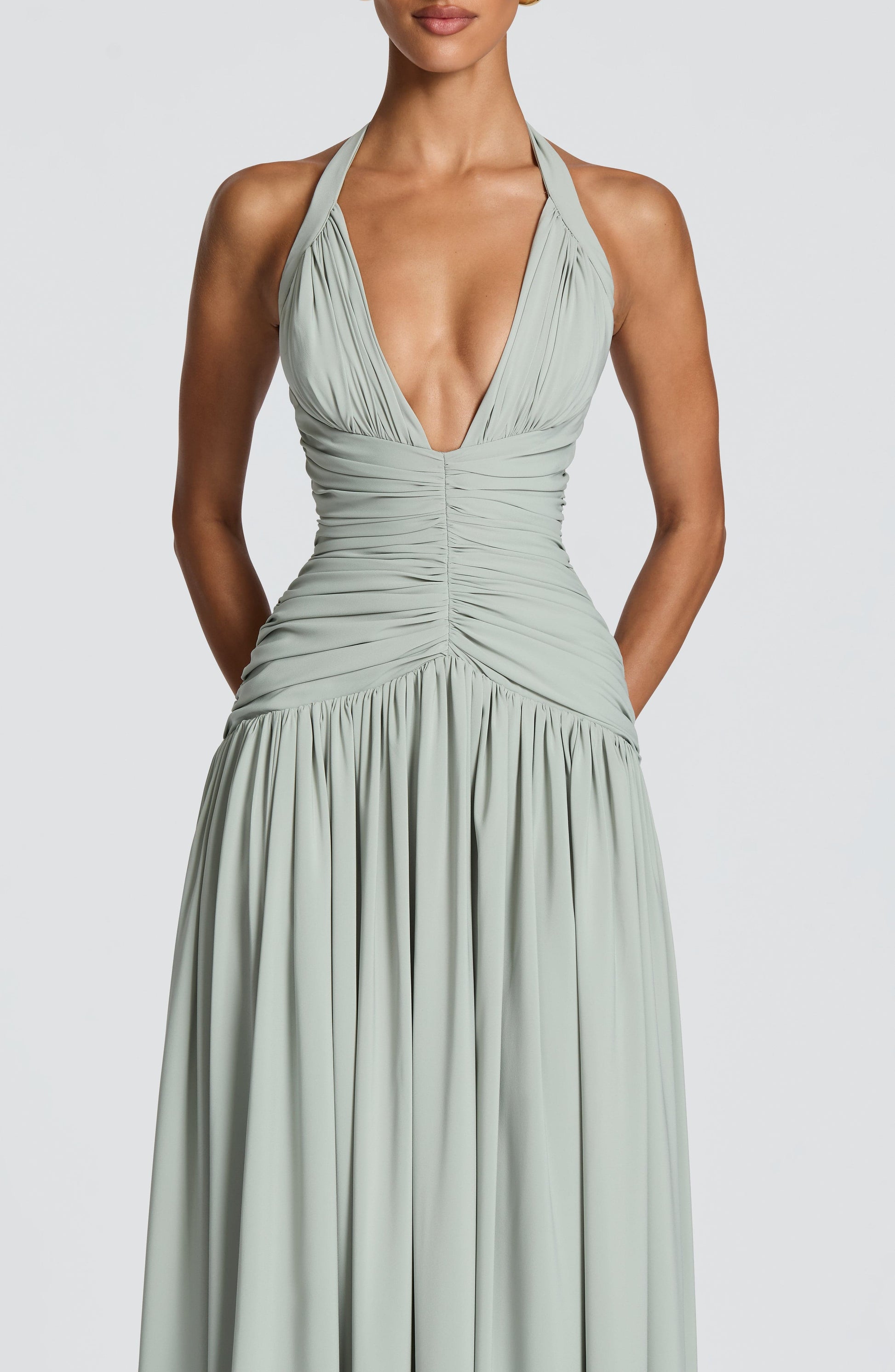 Amaris Maxi Dress - Sage Dress Fardora Premium Exclusive Design