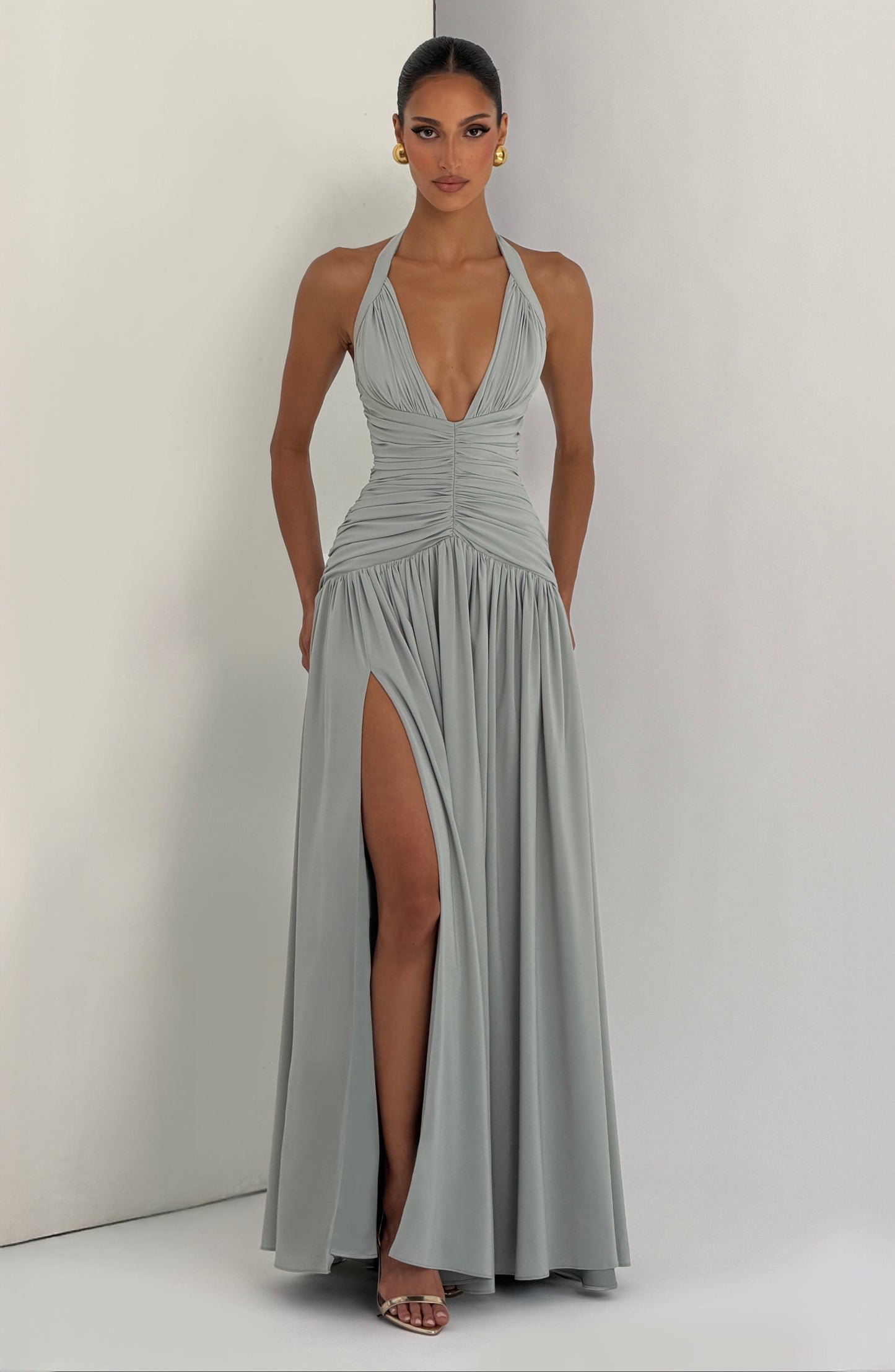 Amaris Maxi Dress - Sage Dress Fardora Premium Exclusive Design