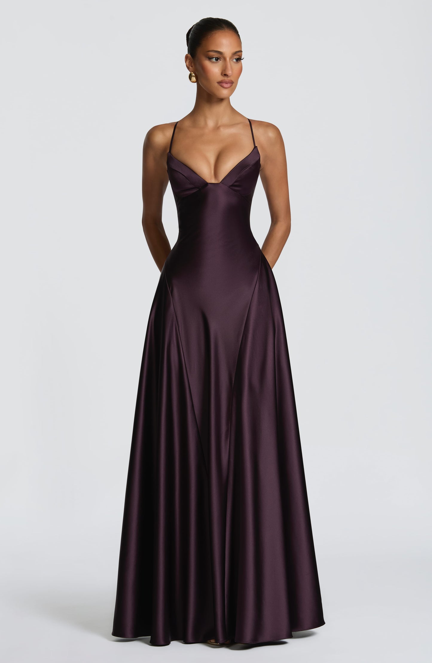 Asterin Maxi Dress - Plum Dress Babyboo Fashion Premium Exclusive Design