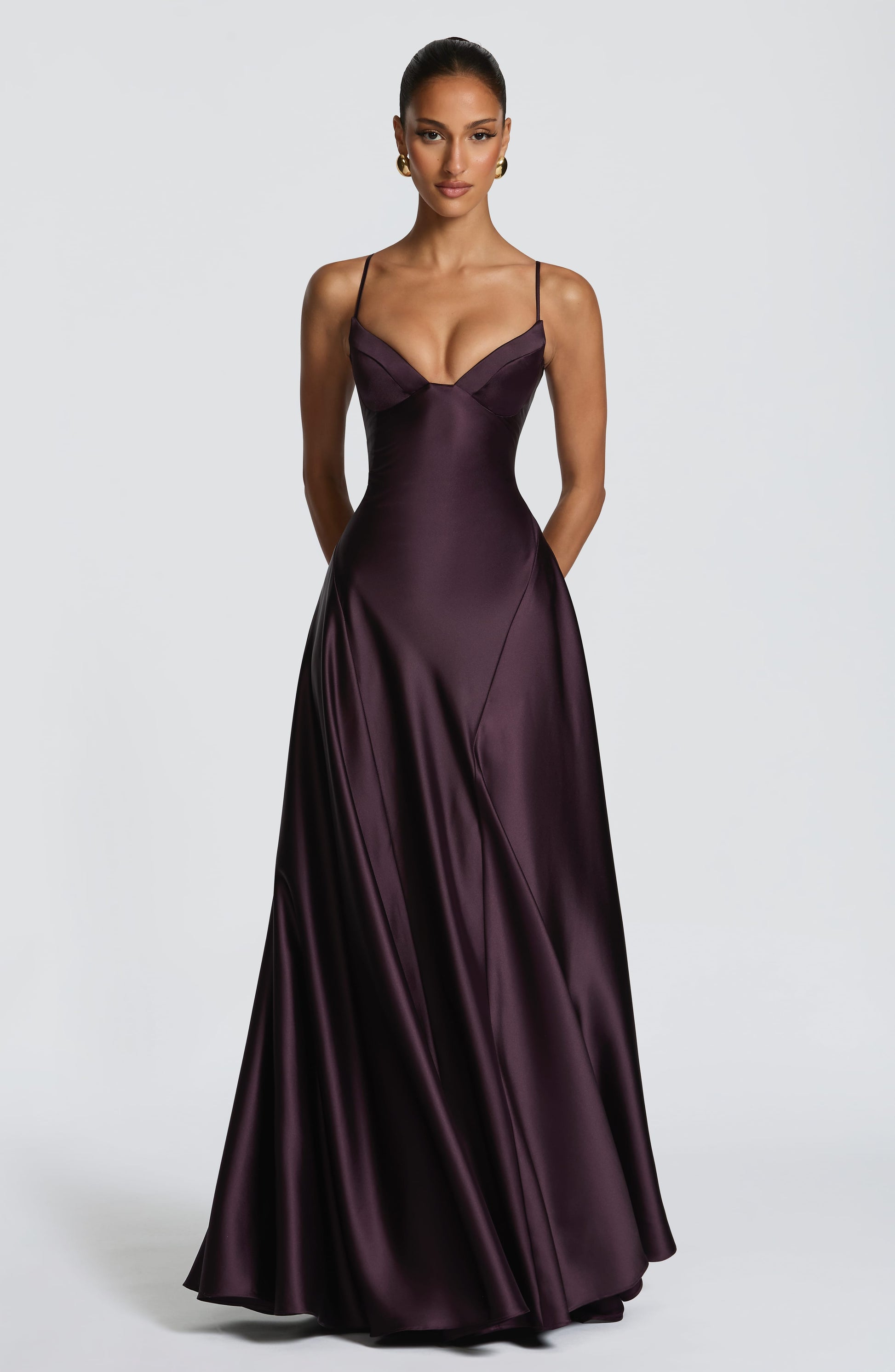 Asterin Maxi Dress - Plum Dress Babyboo Fashion Premium Exclusive Design