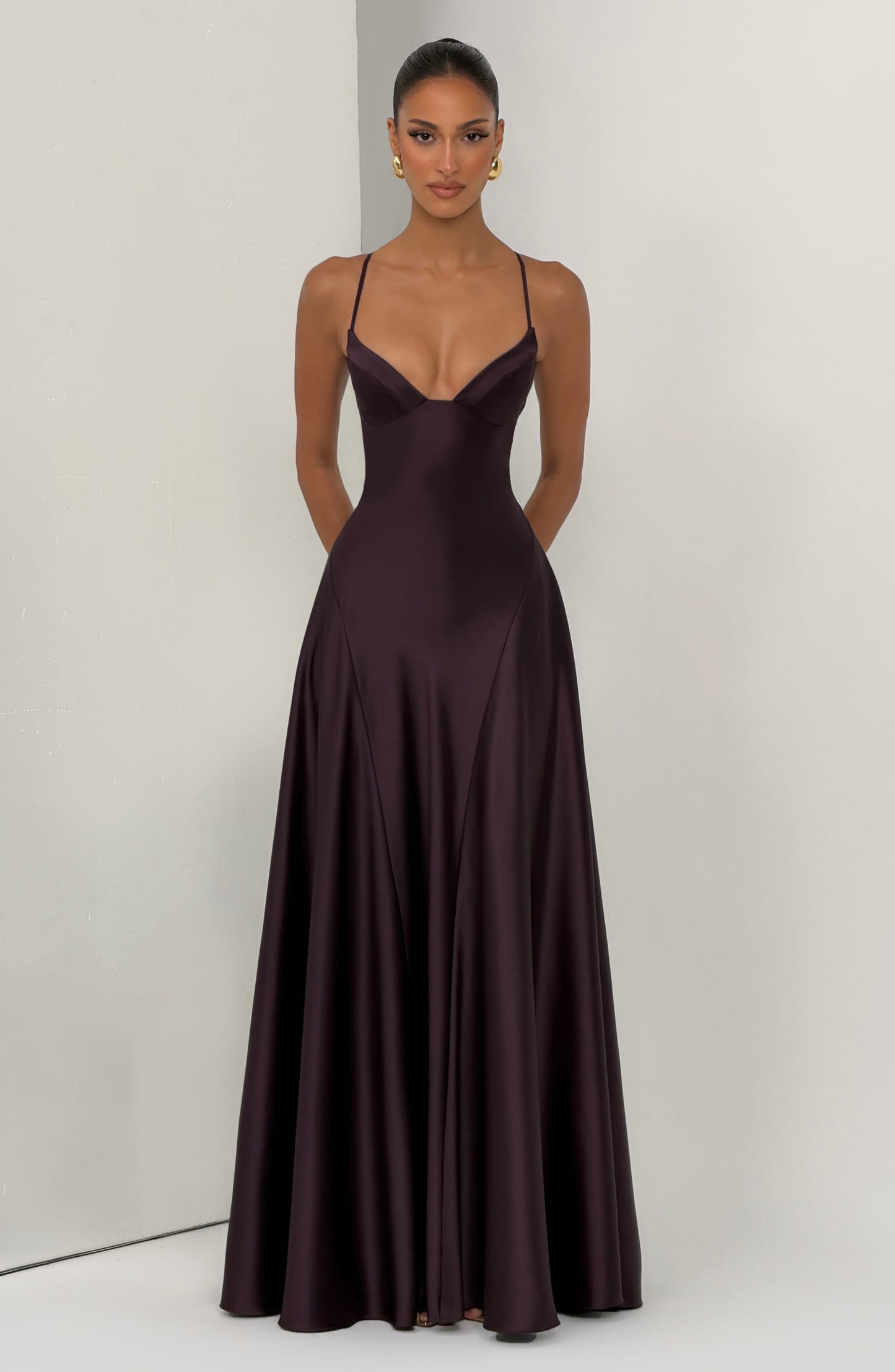 Asterin Maxi Dress - Plum Dress Babyboo Fashion Premium Exclusive Design