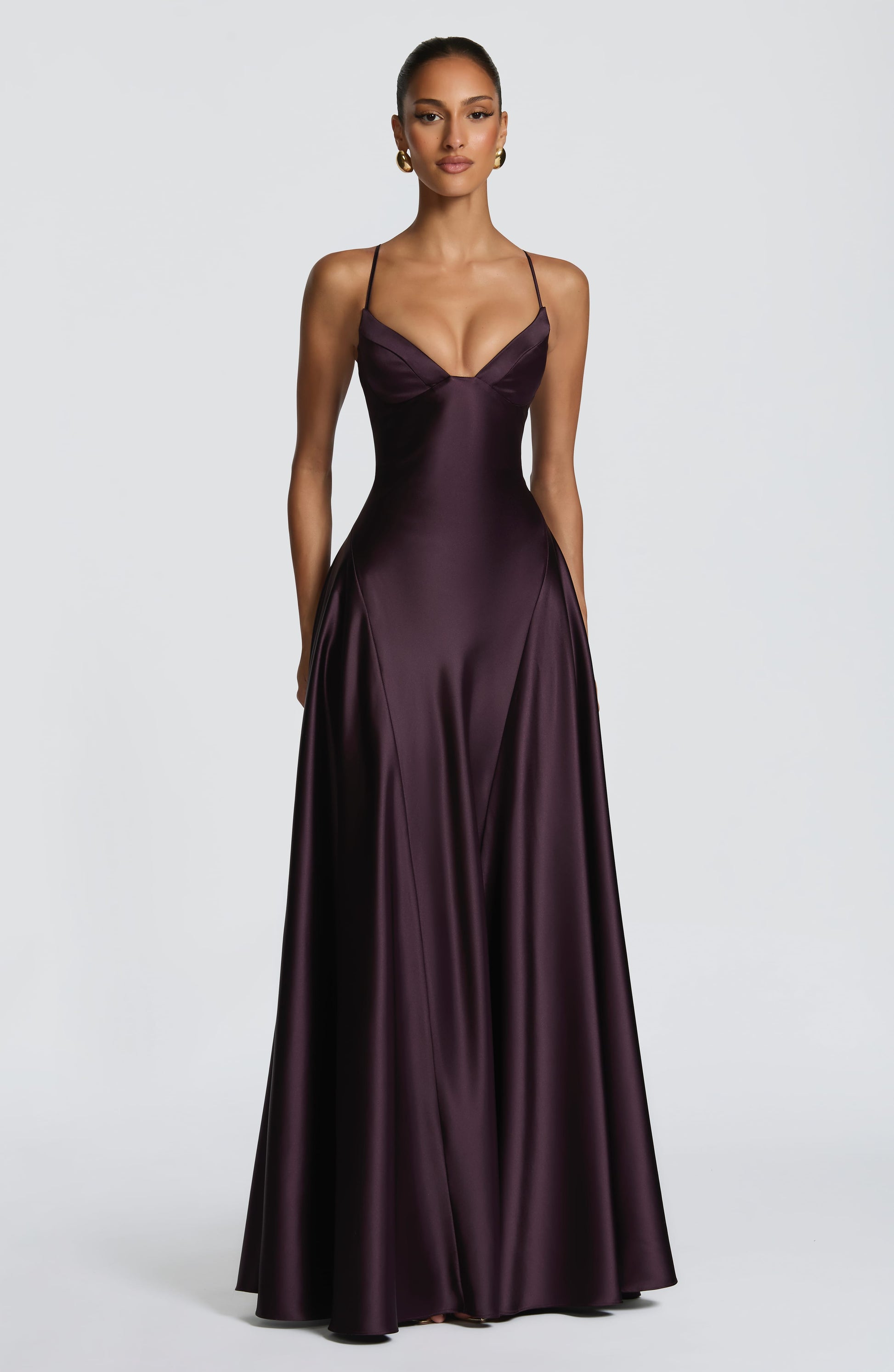 Asterin Maxi Dress - Plum Dress XS Babyboo Fashion Premium Exclusive Design
