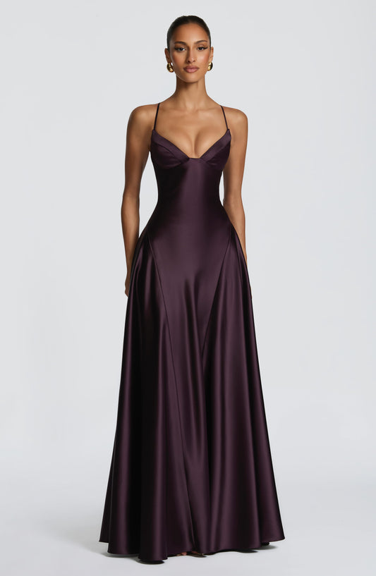 Asterin Maxi Dress - Plum Dress XS Babyboo Fashion Premium Exclusive Design