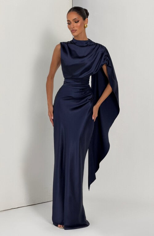 Avendra Maxi Dress - Navy Dress Fardora Premium Exclusive Design