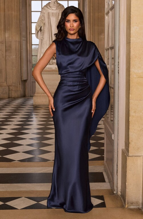 Avendra Maxi Dress - Navy Dress Fardora Premium Exclusive Design