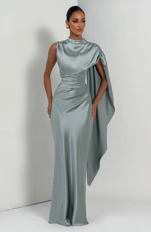 Avendra Maxi Dress - Sage Dress Fardora Premium Exclusive Design
