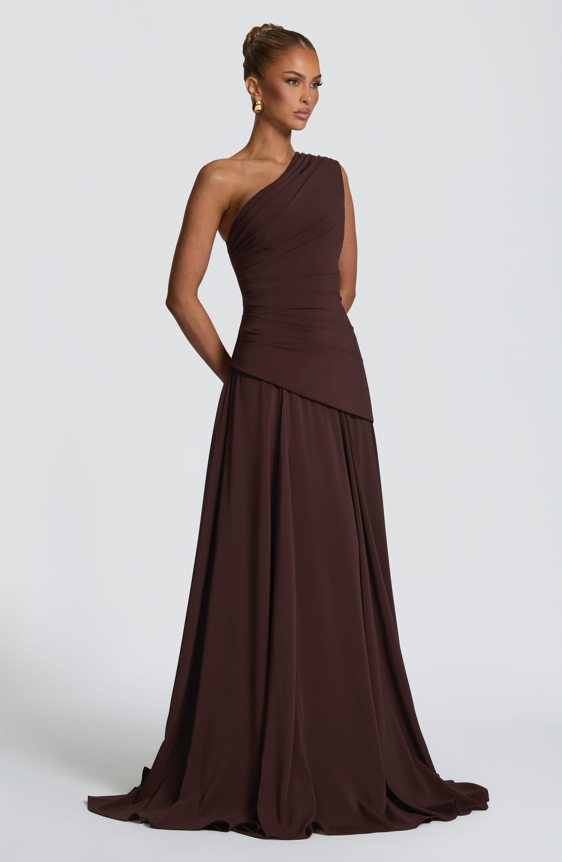Bianca Maxi Dress - Plum Brown Dress Babyboo Fashion Premium Exclusive Design