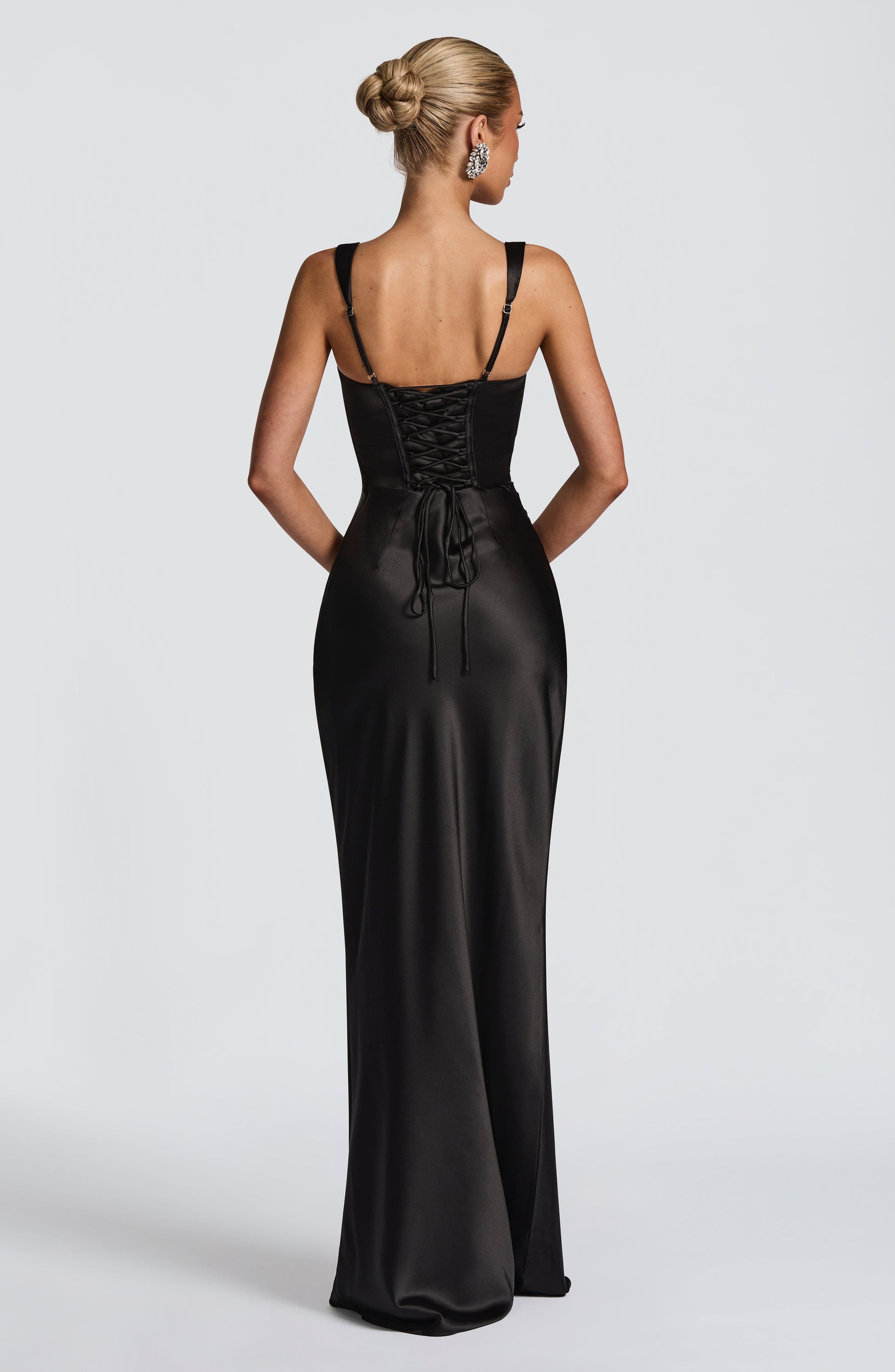 Calanthe Maxi Dress - Black Dress Fardora Premium Exclusive Design