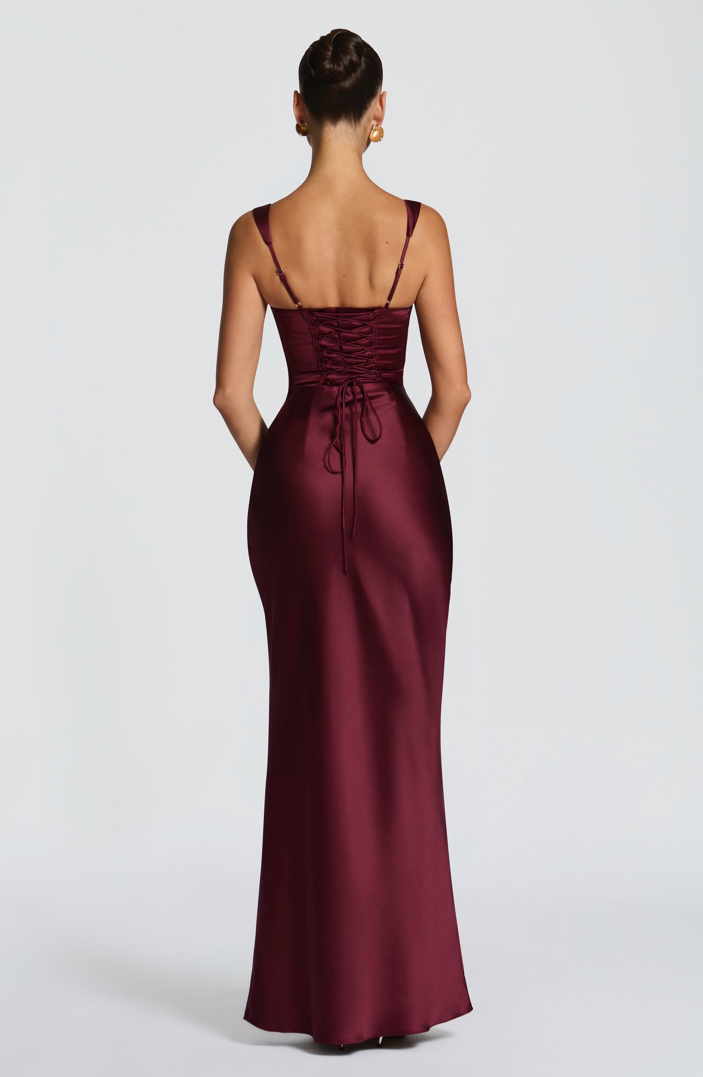 Calanthe Maxi Dress - Cherry Lacquer Dress Fardora Premium Exclusive Design