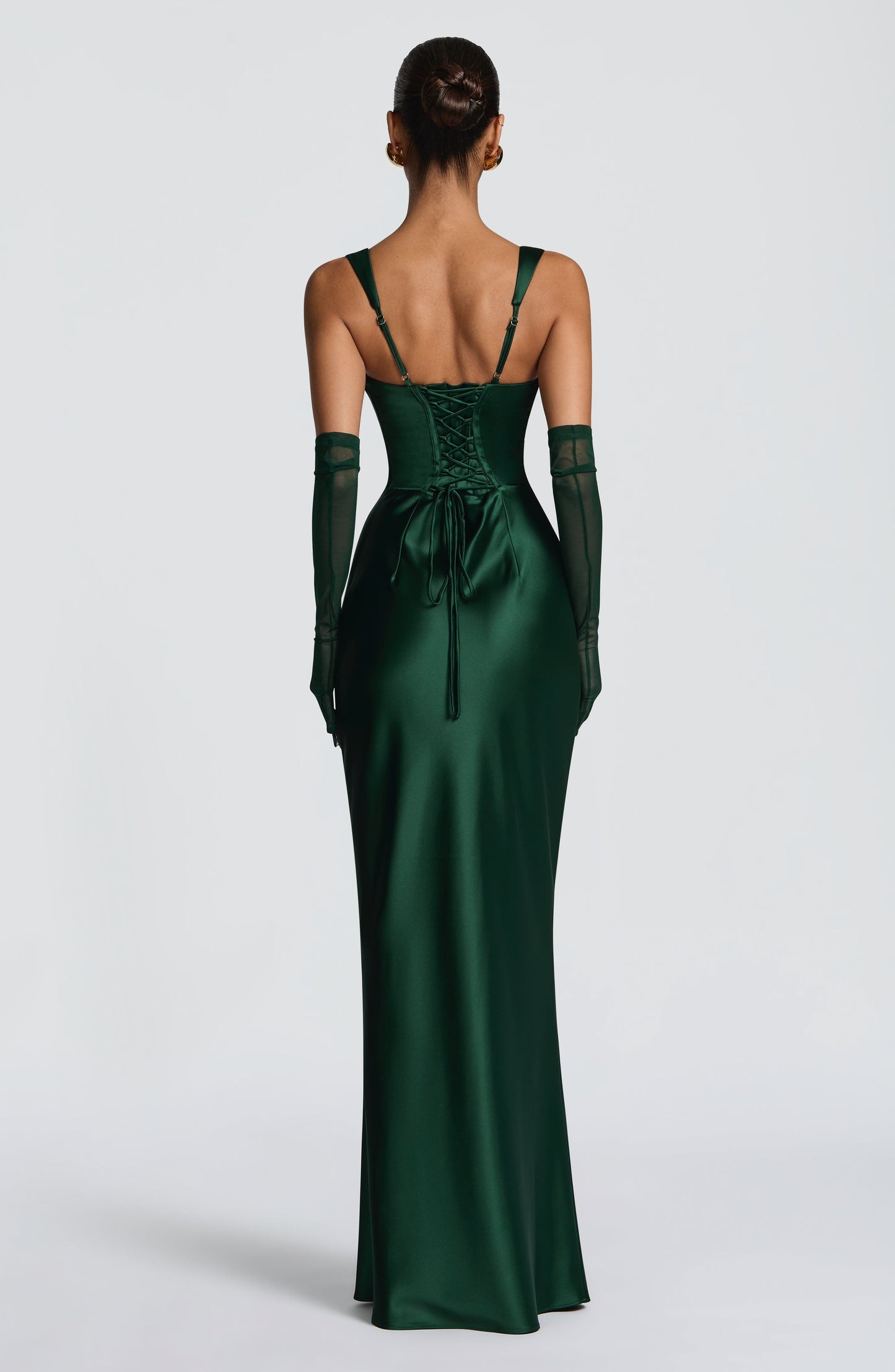 Calanthe Maxi Dress - Emerald Dress Fardora Premium Exclusive Design