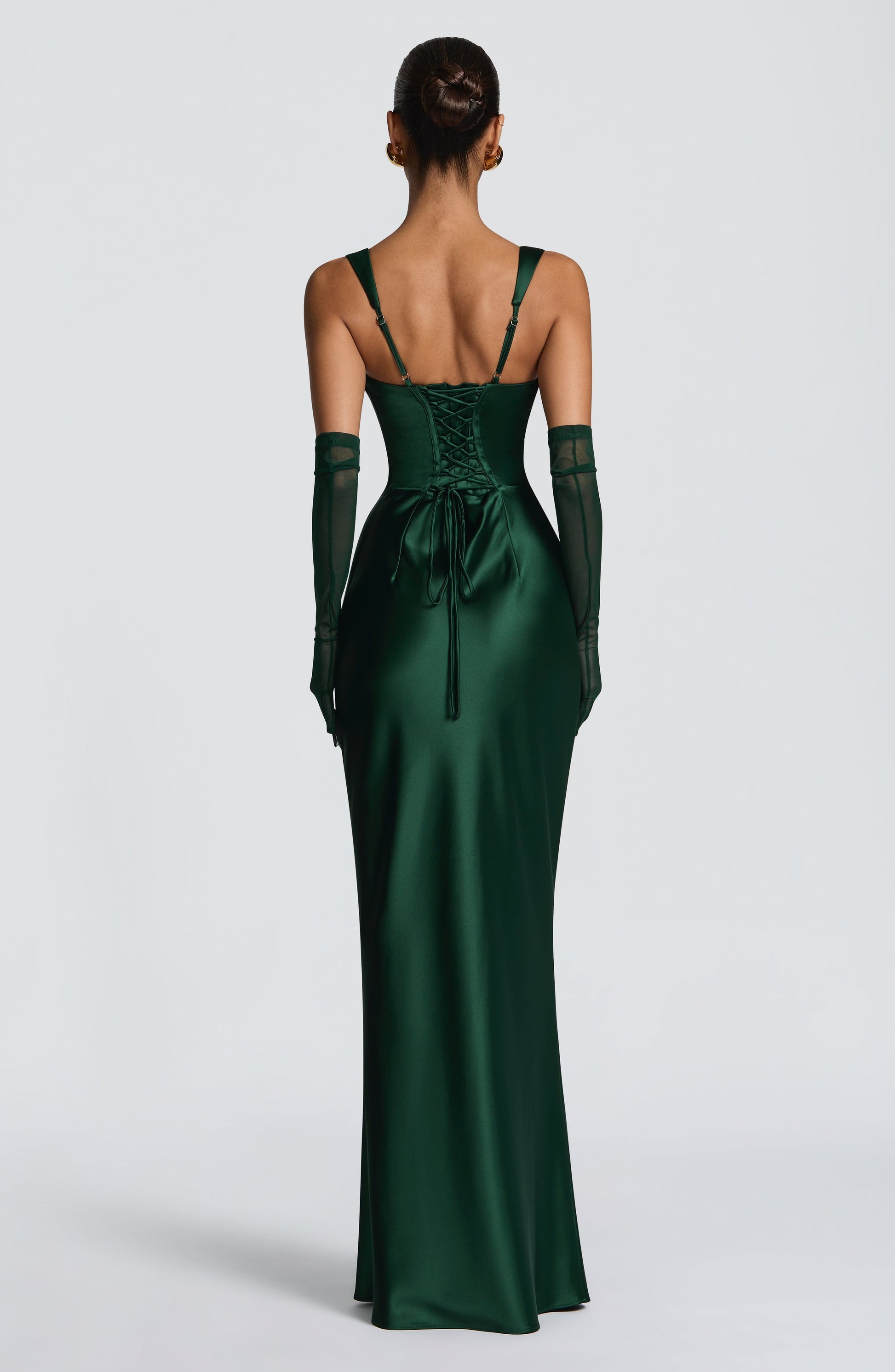 Calanthe Maxi Dress - Emerald Dress Fardora Premium Exclusive Design