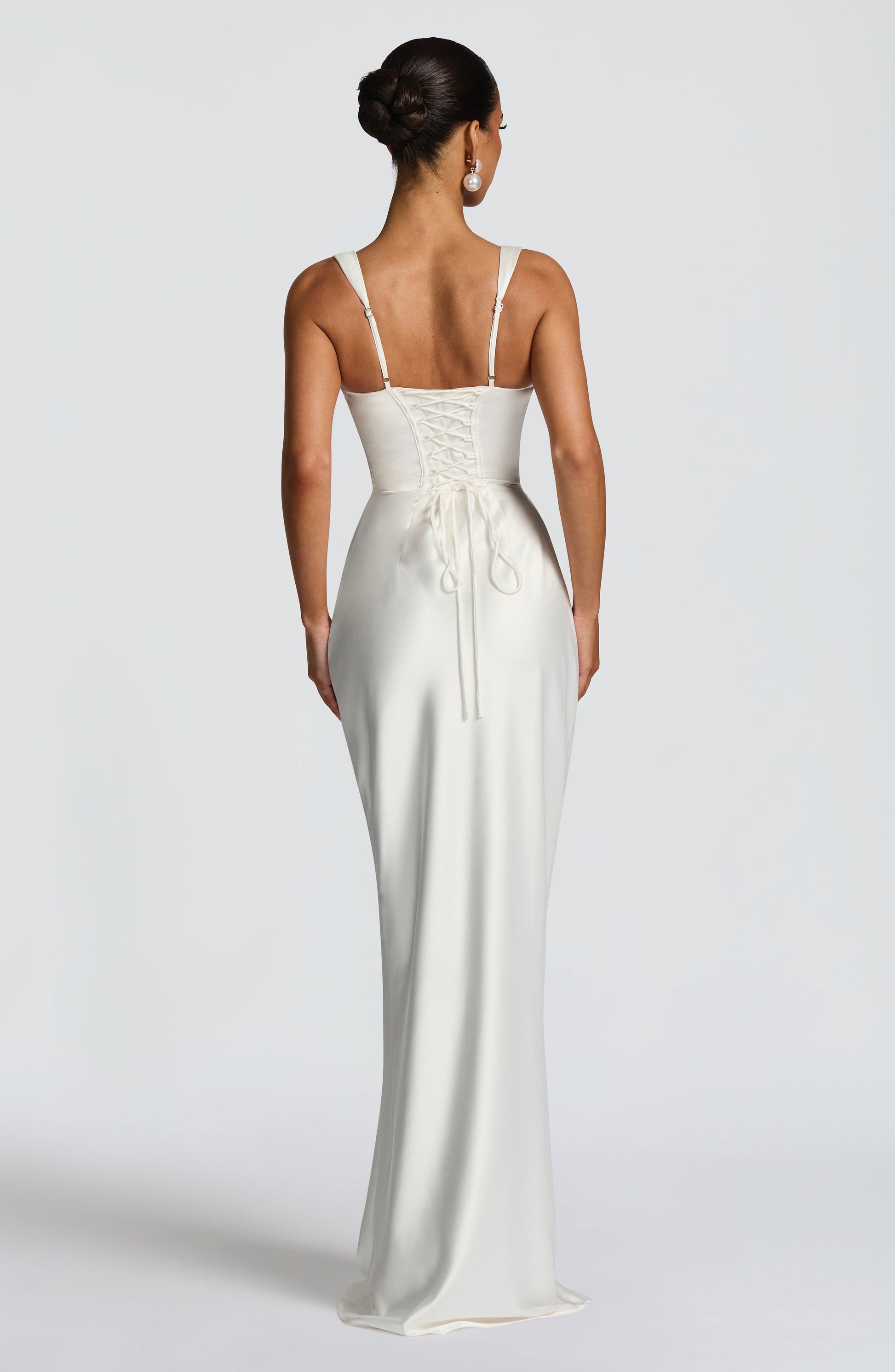 Calanthe Maxi Dress - Ivory Dress Fardora Premium Exclusive Design