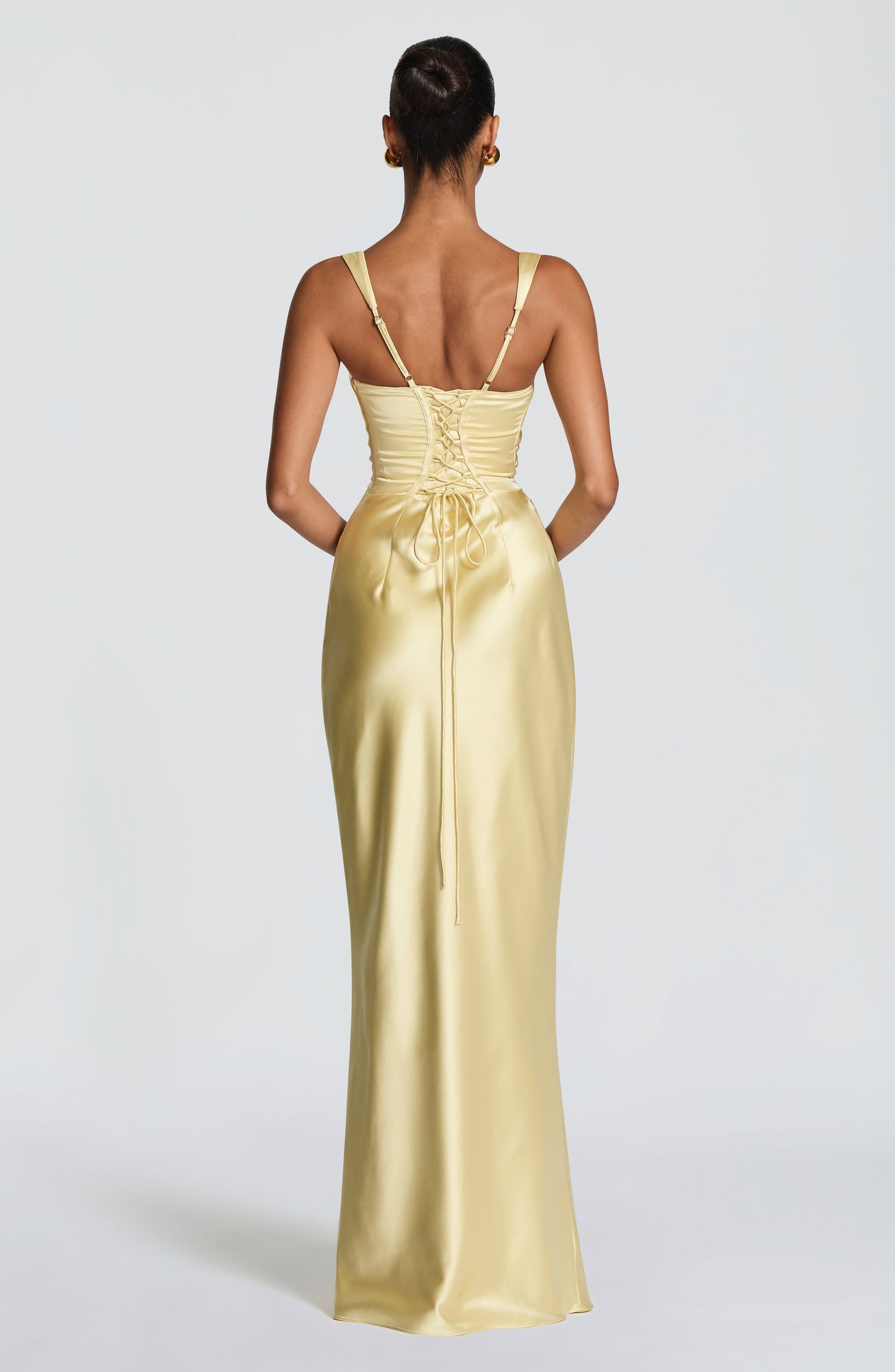Calanthe Maxi Dress - Lemon Dress Fardora Premium Exclusive Design