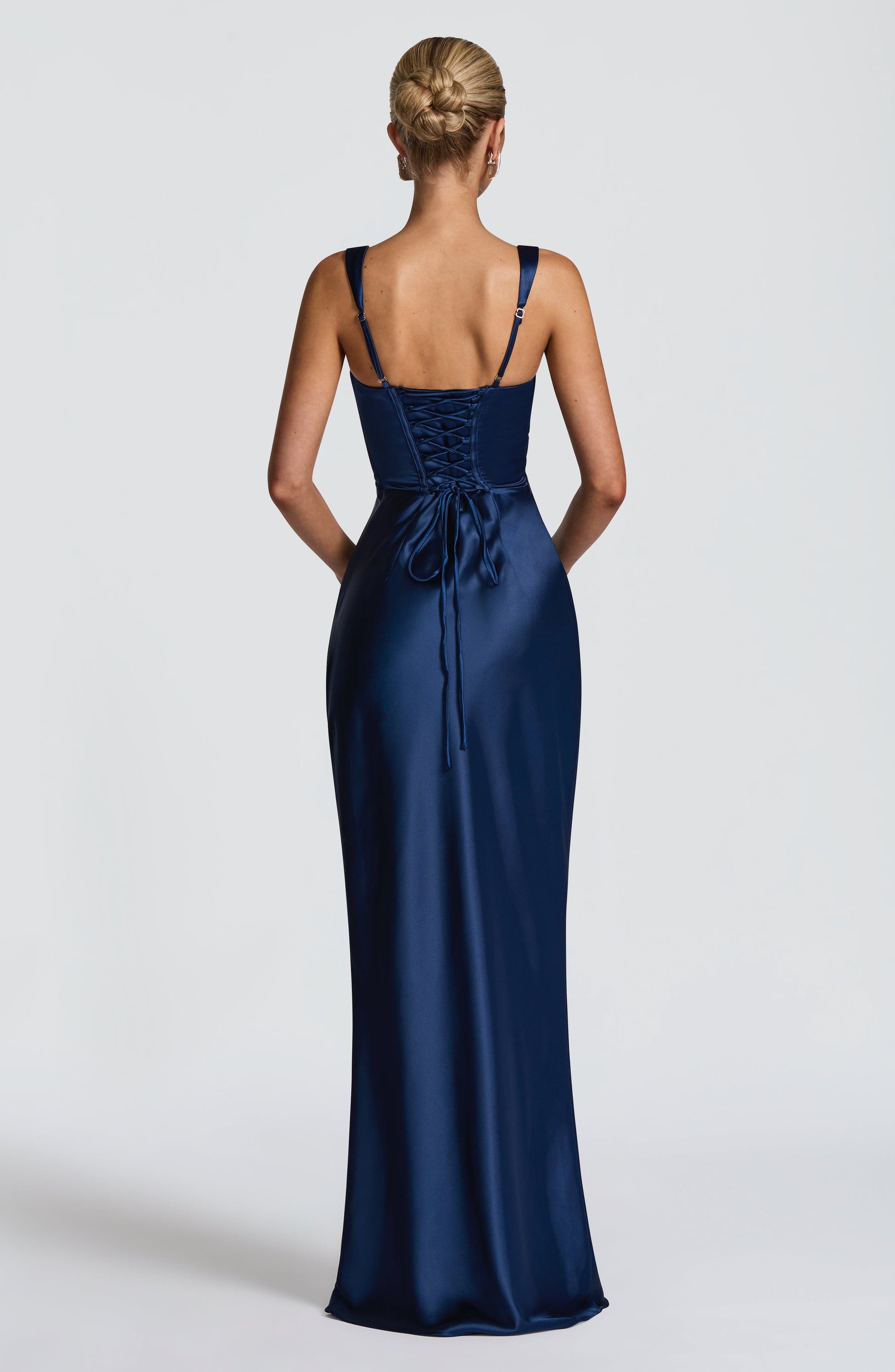 Calanthe Maxi Dress - Navy Dress Fardora Premium Exclusive Design