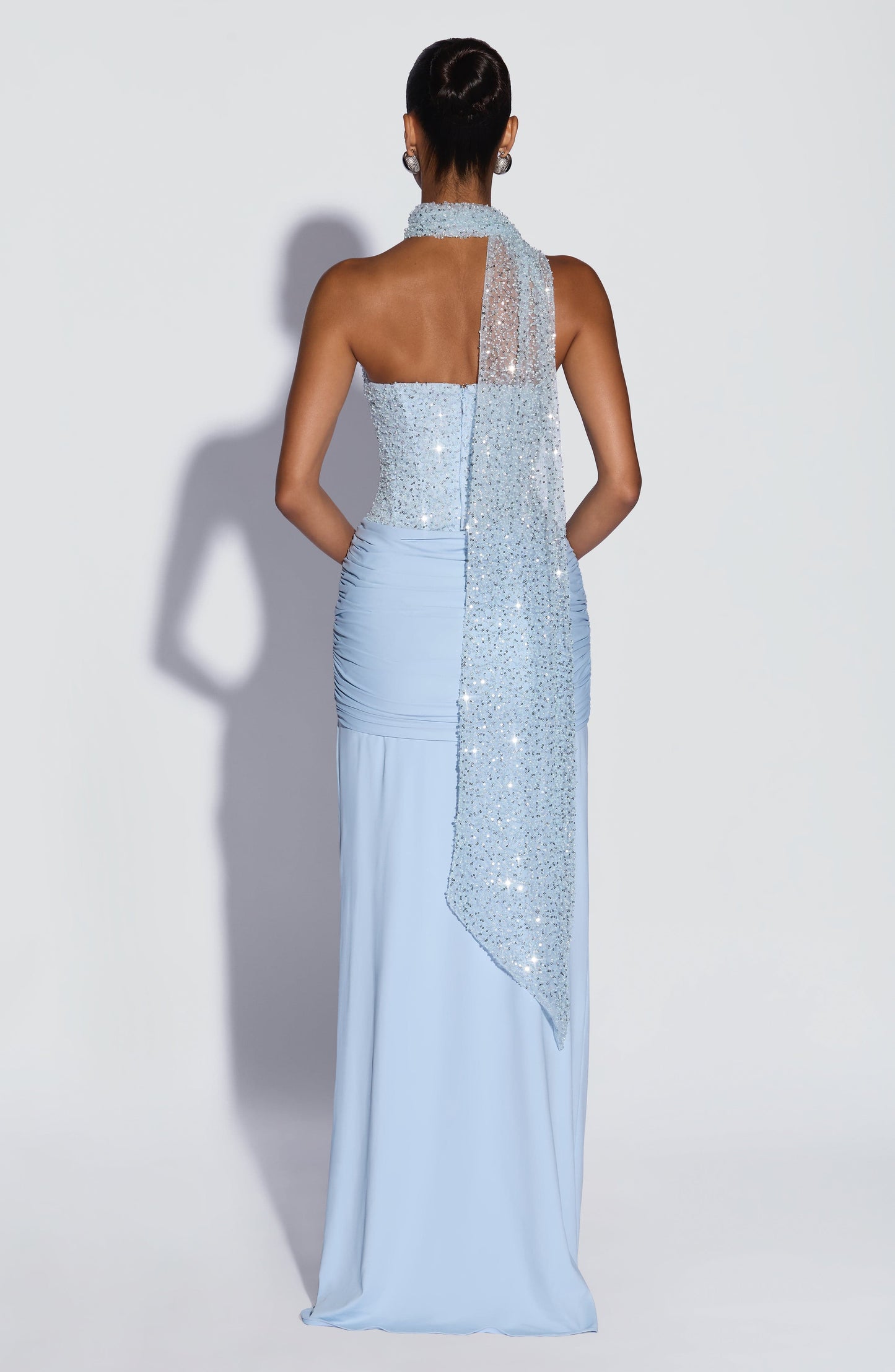 Carina Maxi Dress - Glacier Blue Dress Fardora Premium Exclusive Design