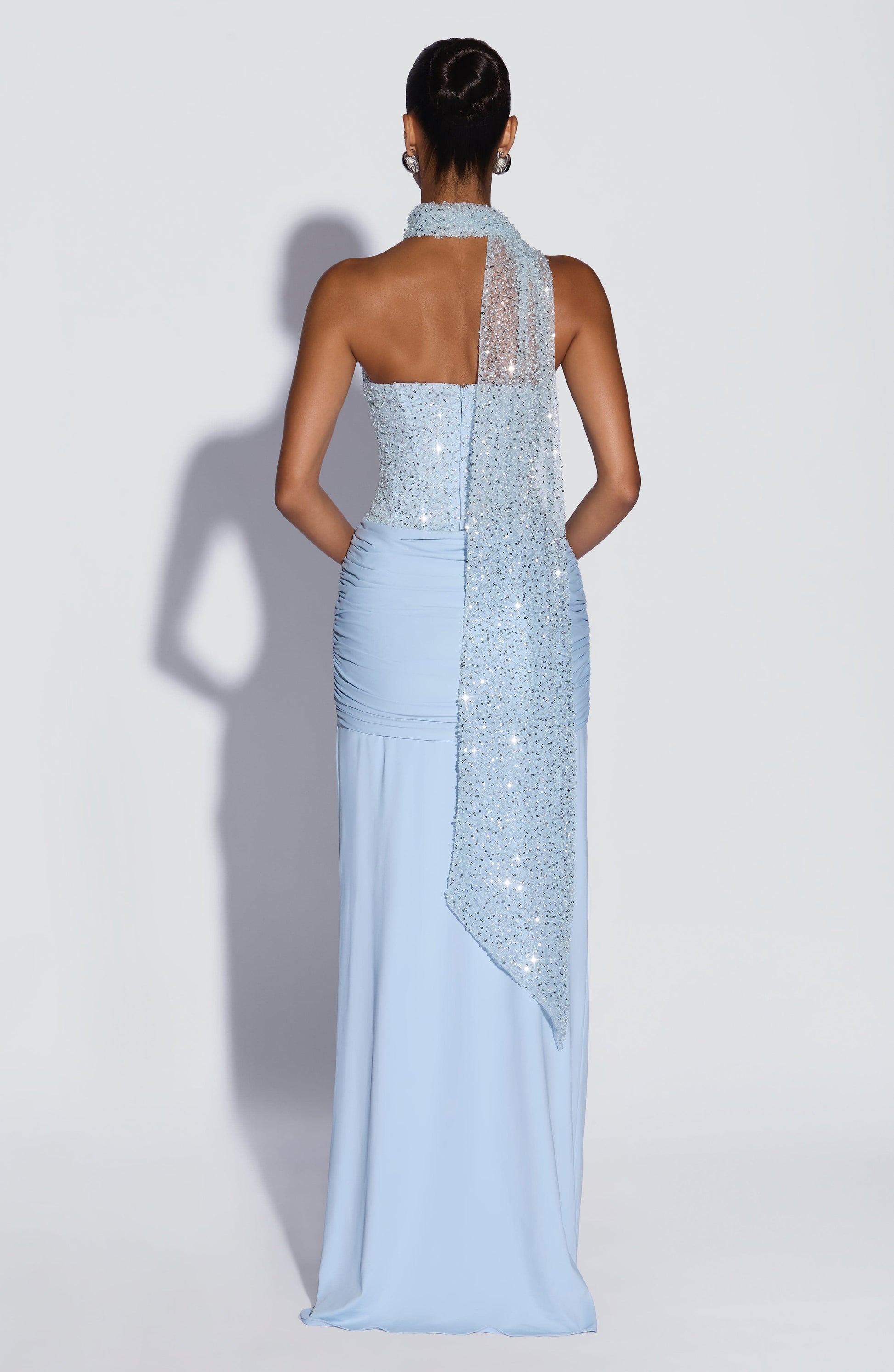 Carina Maxi Dress - Glacier Blue Dress Fardora Premium Exclusive Design