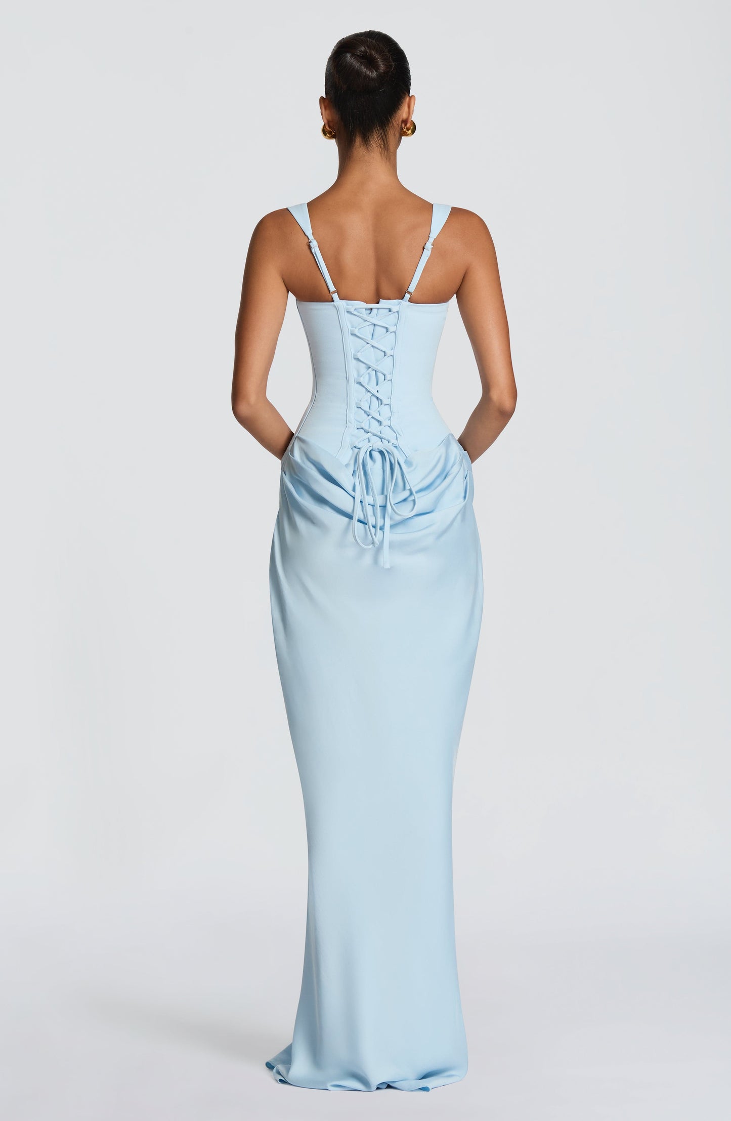 Cornelia Maxi Dress - Baby Blue Dress Fardora Premium Exclusive Design