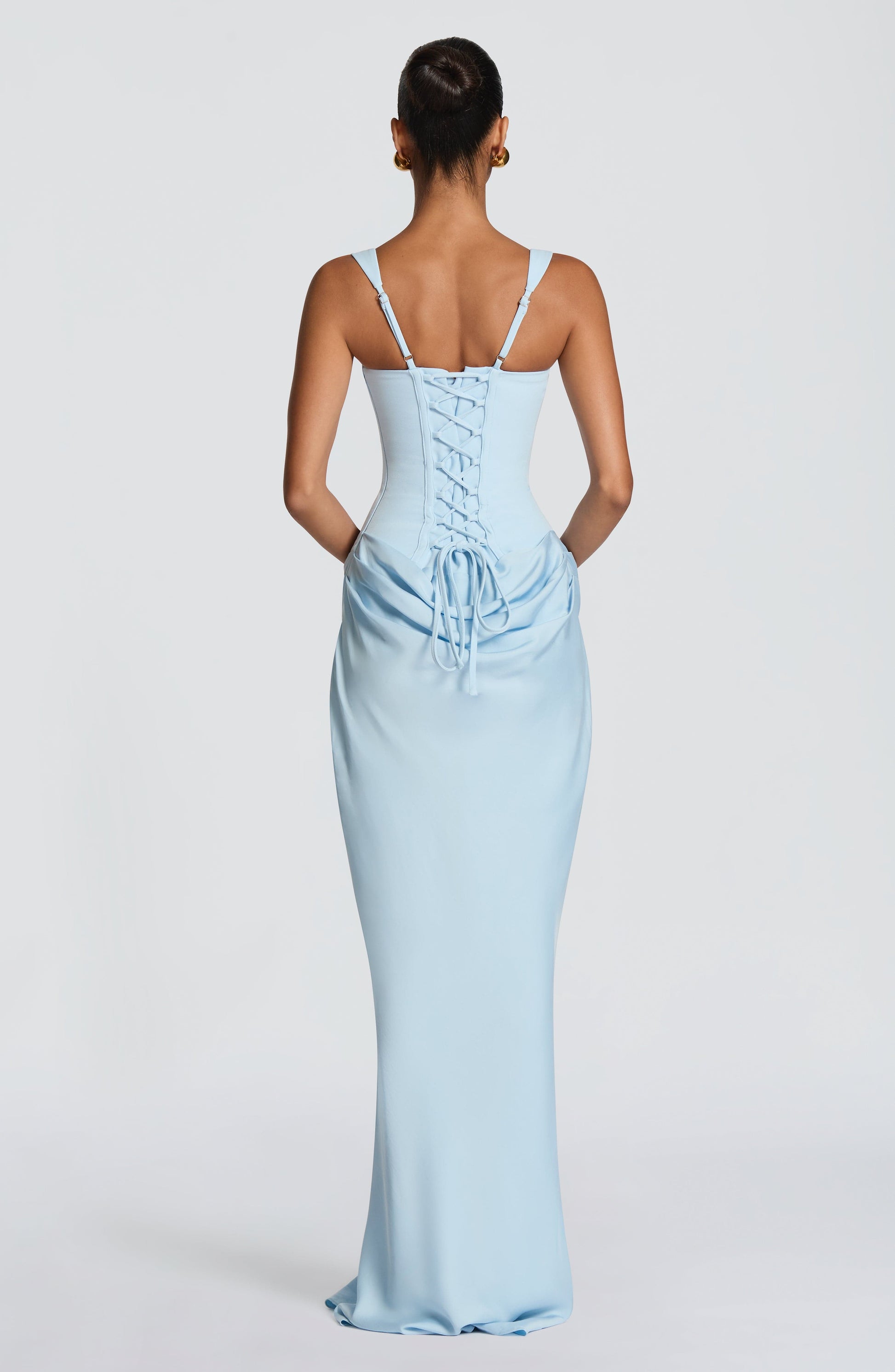 Cornelia Maxi Dress - Baby Blue Dress Fardora Premium Exclusive Design