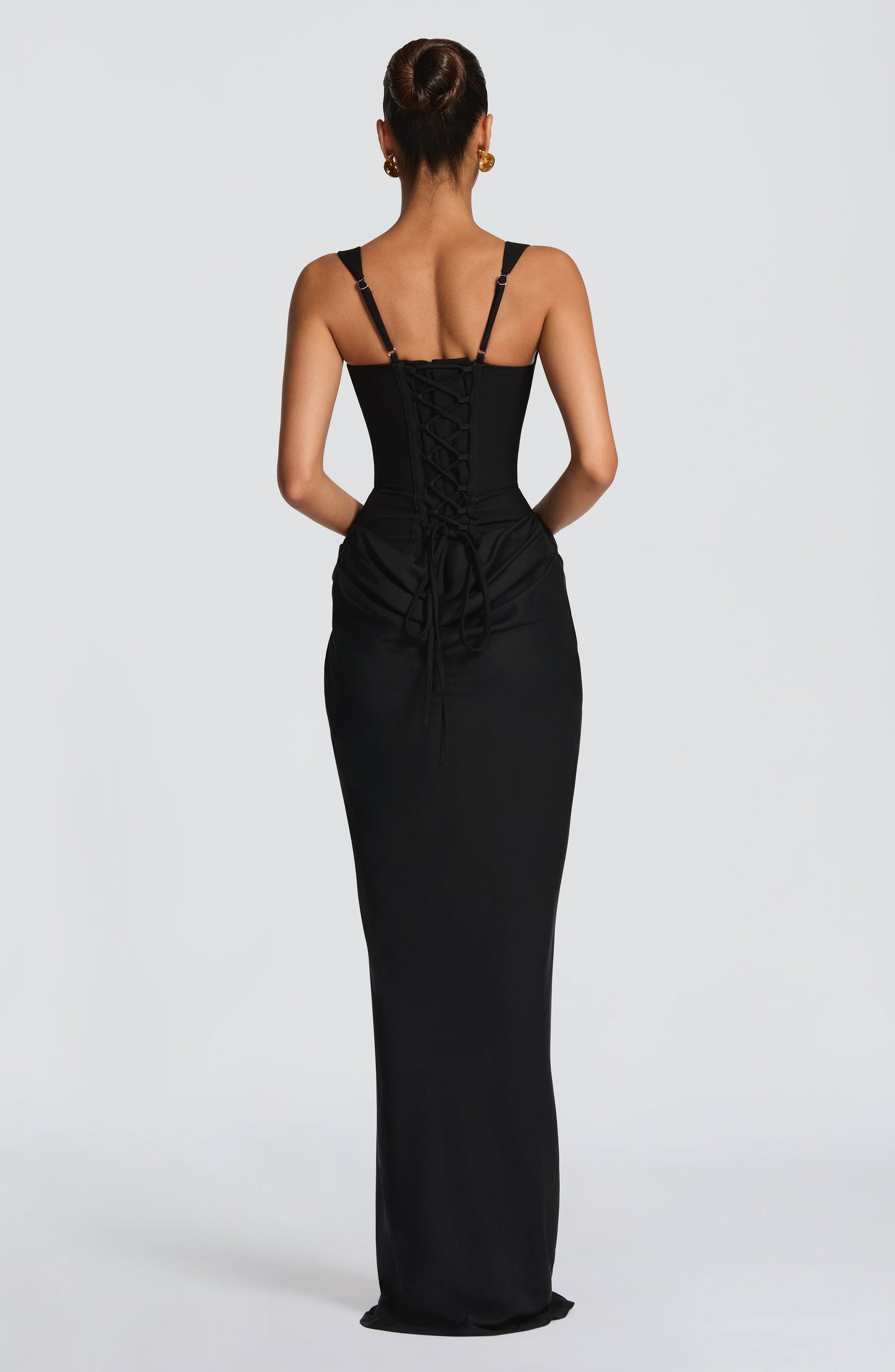 Cornelia Maxi Dress - Black Dress Fardora Premium Exclusive Design