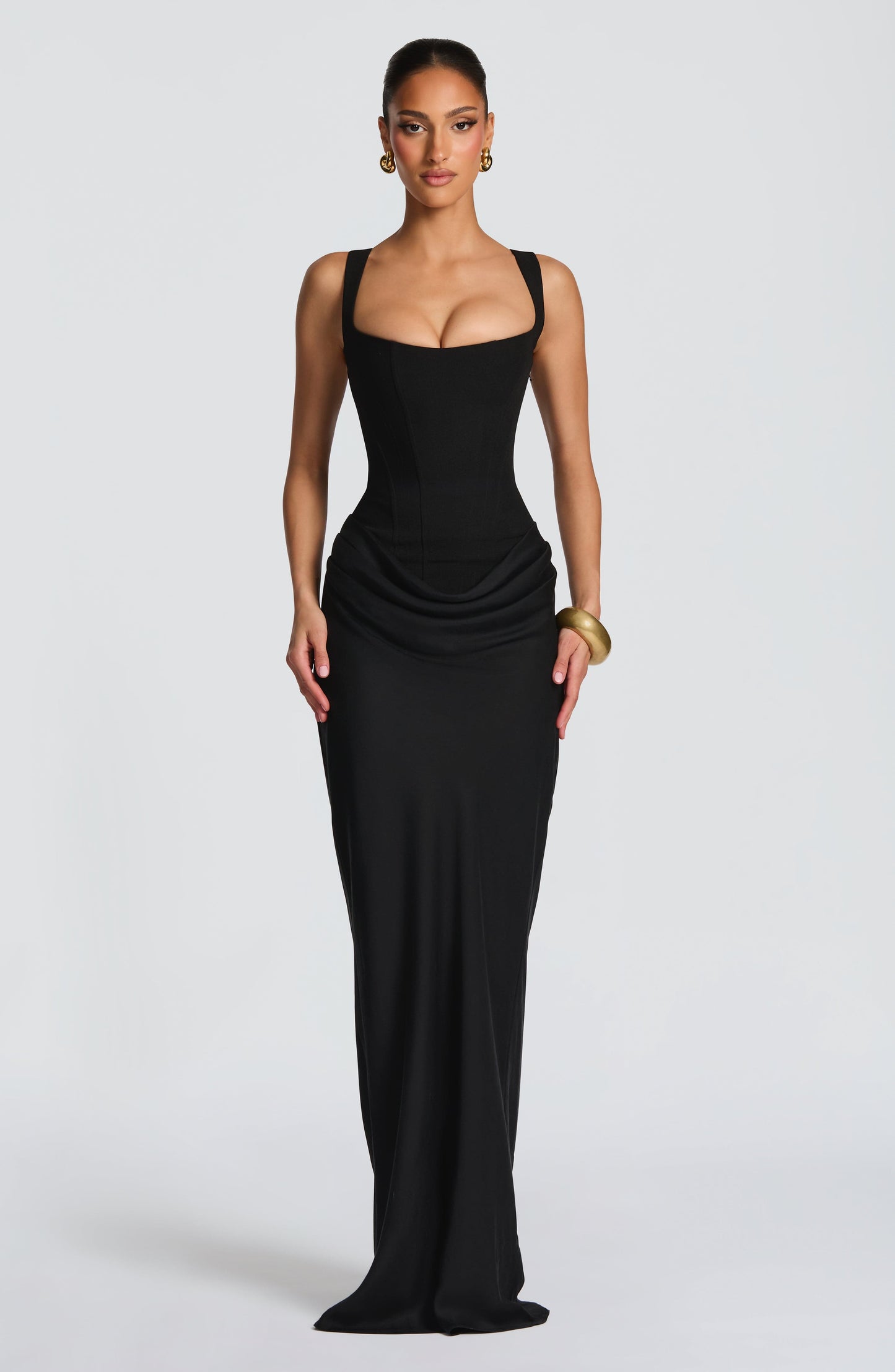 Cornelia Maxi Dress - Black Dress Fardora Premium Exclusive Design
