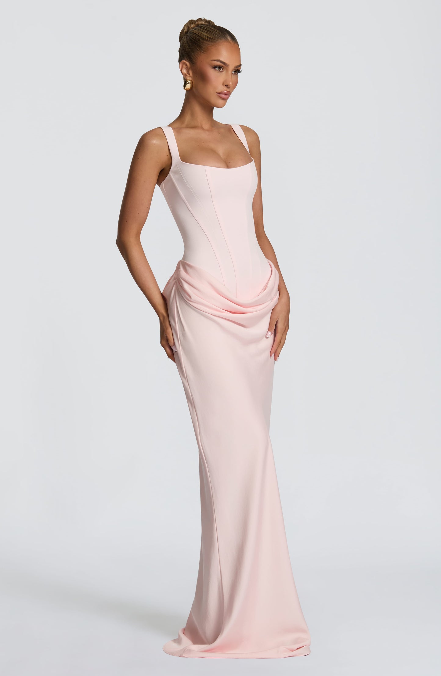 Cornelia Maxi Dress - Blush Dress Fardora Premium Exclusive Design