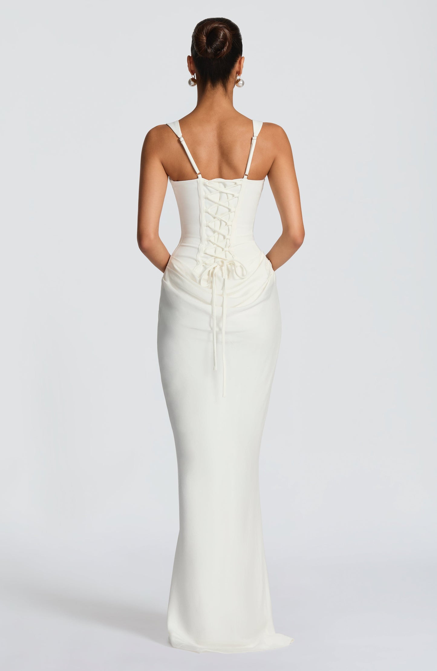 Cornelia Maxi Dress - Ivory Dress Fardora Premium Exclusive Design
