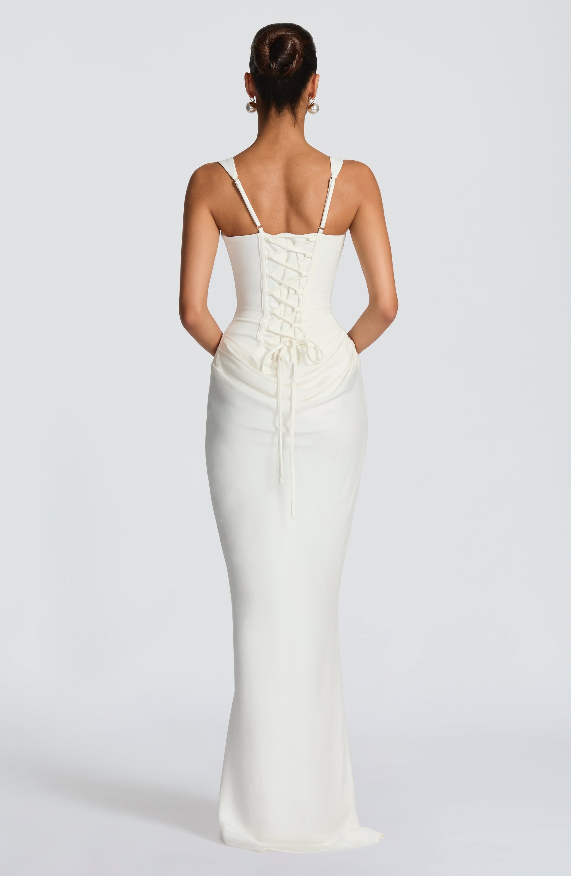 Cornelia Maxi Dress - Ivory Dress Fardora Premium Exclusive Design