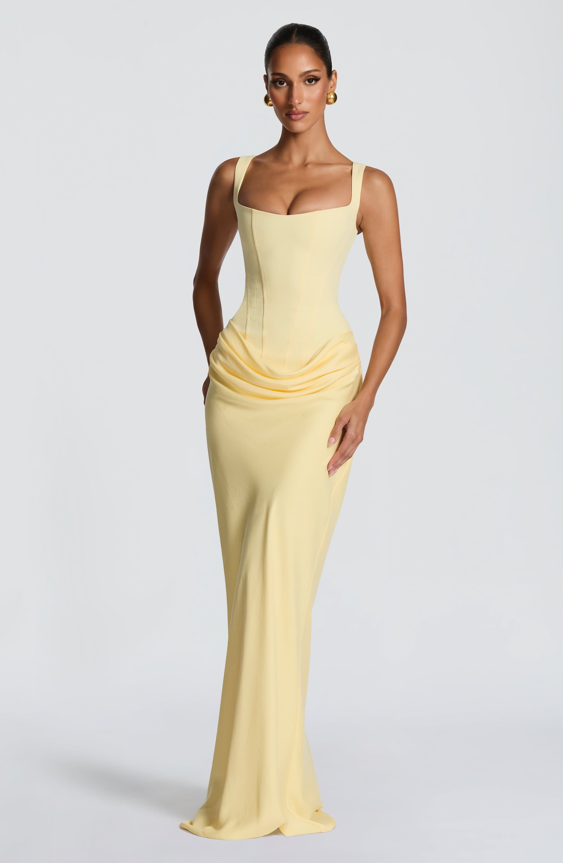 Cornelia Maxi Dress - Lemon Dress Fardora Premium Exclusive Design