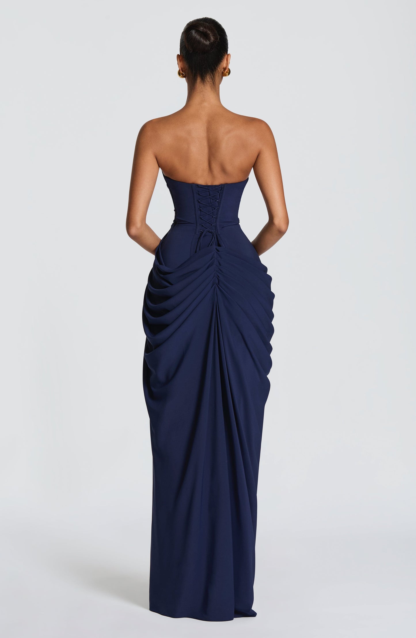 Cyra Maxi Dress - Navy Dress Babyboo Fashion Premium Exclusive Design